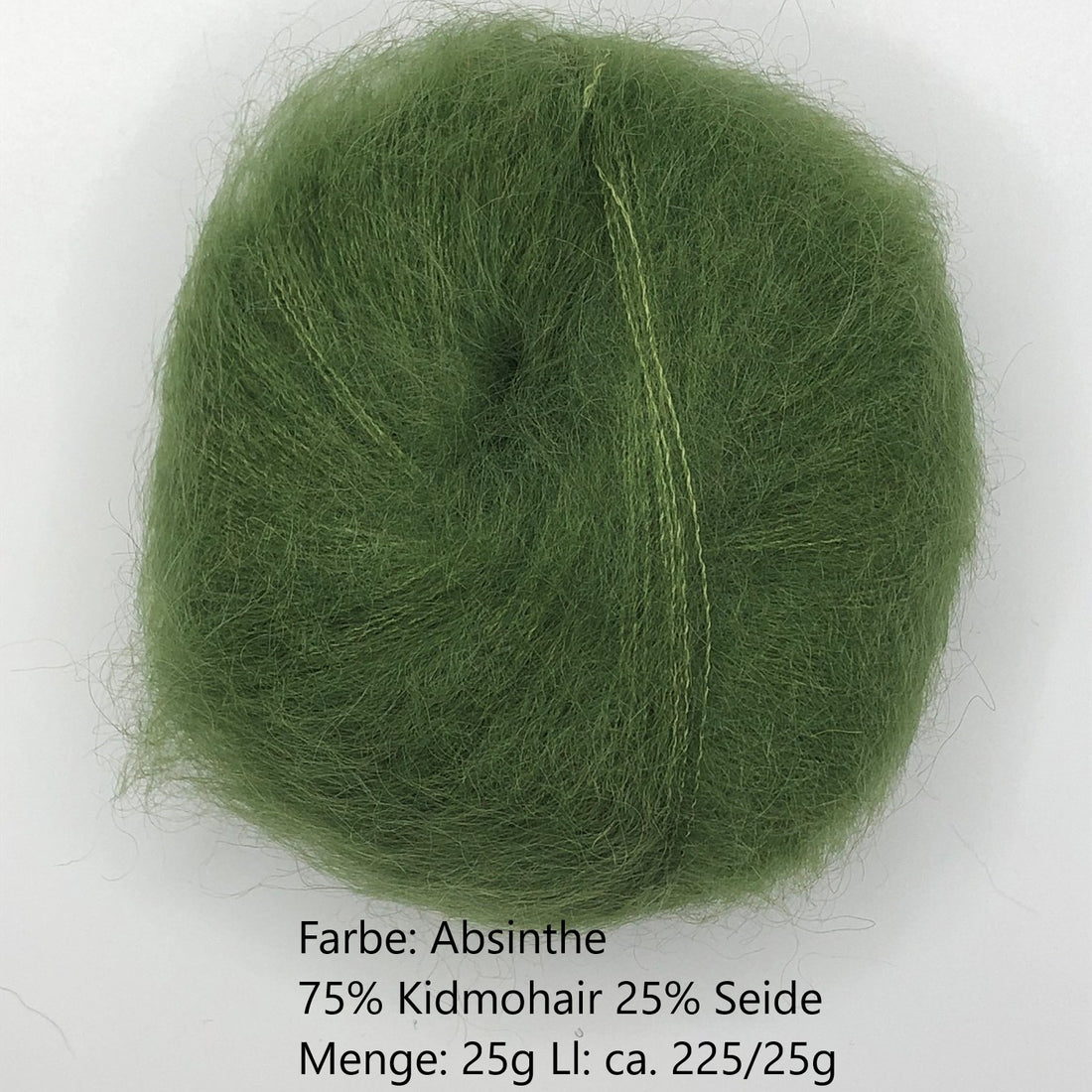 Kidmohair-Seiden Knäuel Absinthe