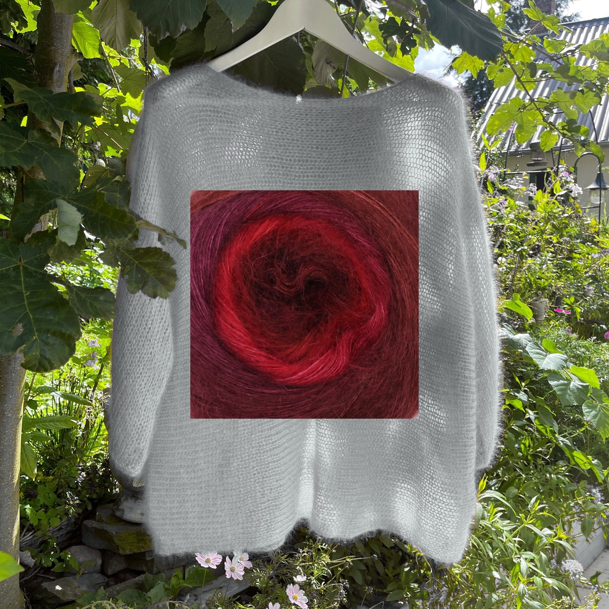 Leichter Pullover 3/4 Arm Degradé