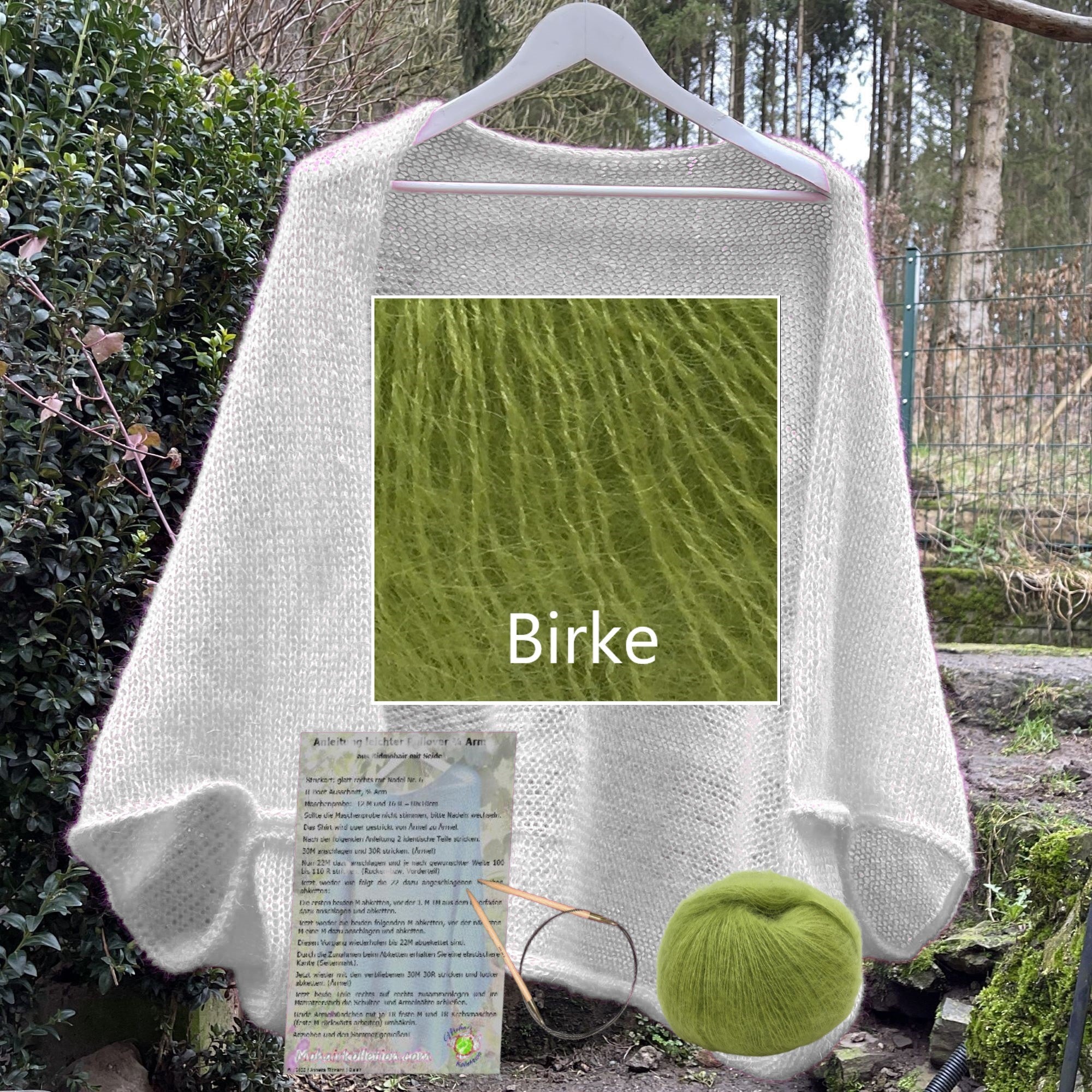Strick-Set Seelenwärmer uni von Gr. XL bis 4XL