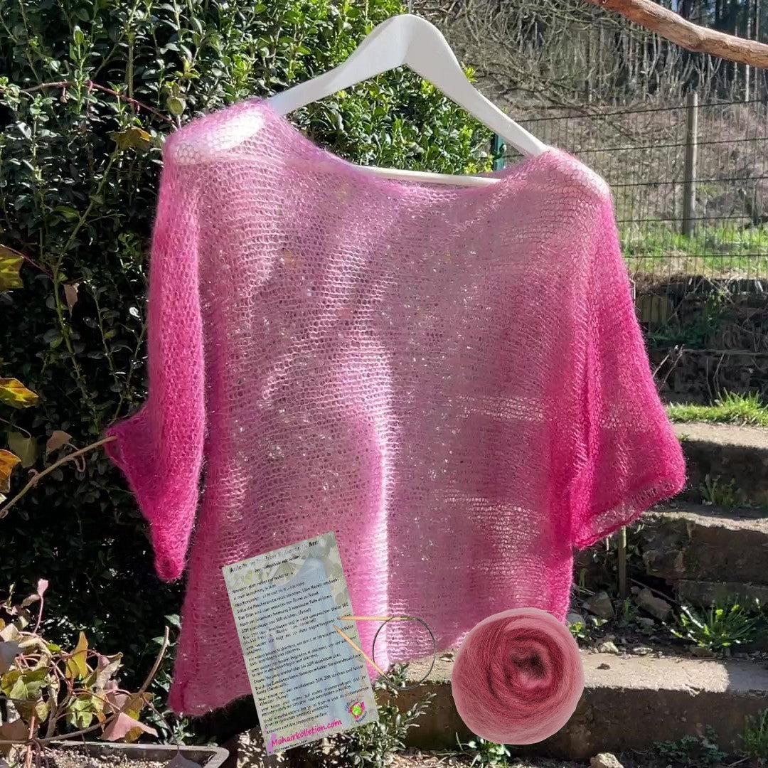Strick-Set leichtes Shirt Degradé
