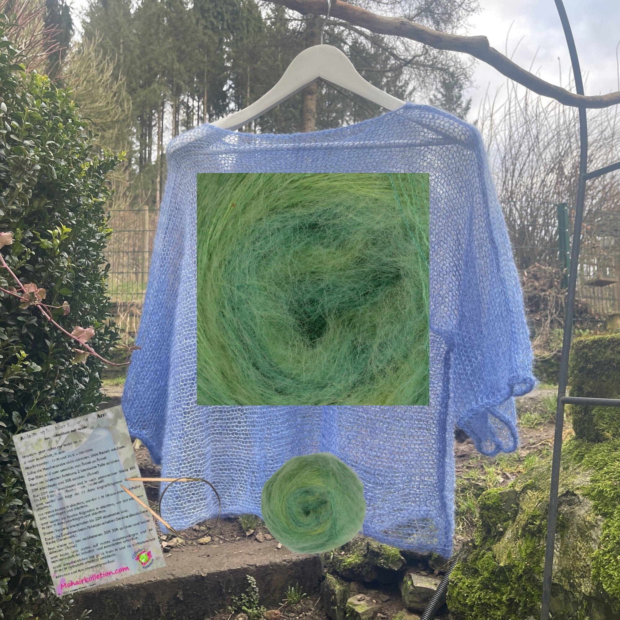 Strick-Set leichtes Shirt Degradé
