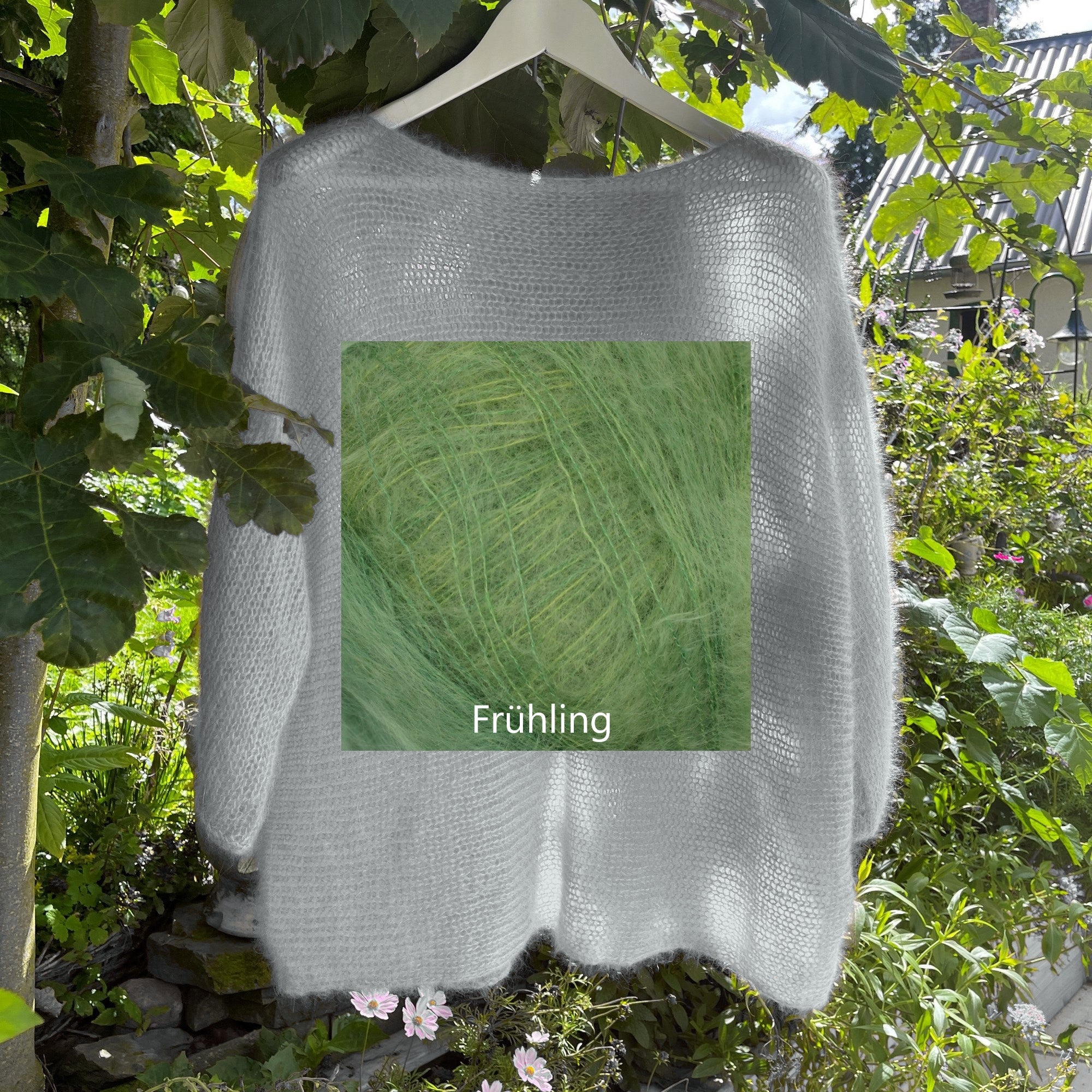 Leichter Pullover 3/4 Arm Degradé
