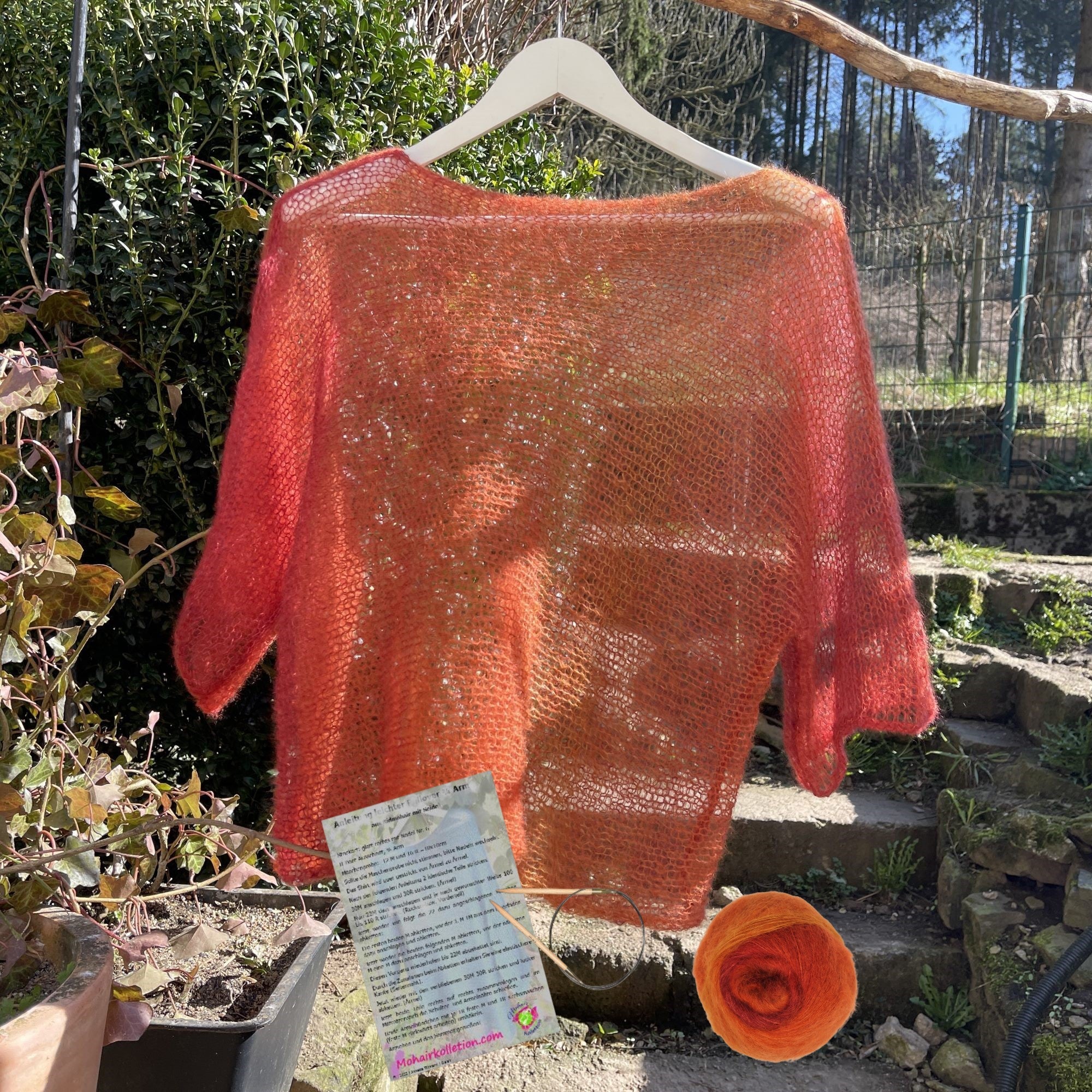 Strick-Set leichtes Shirt Degradé