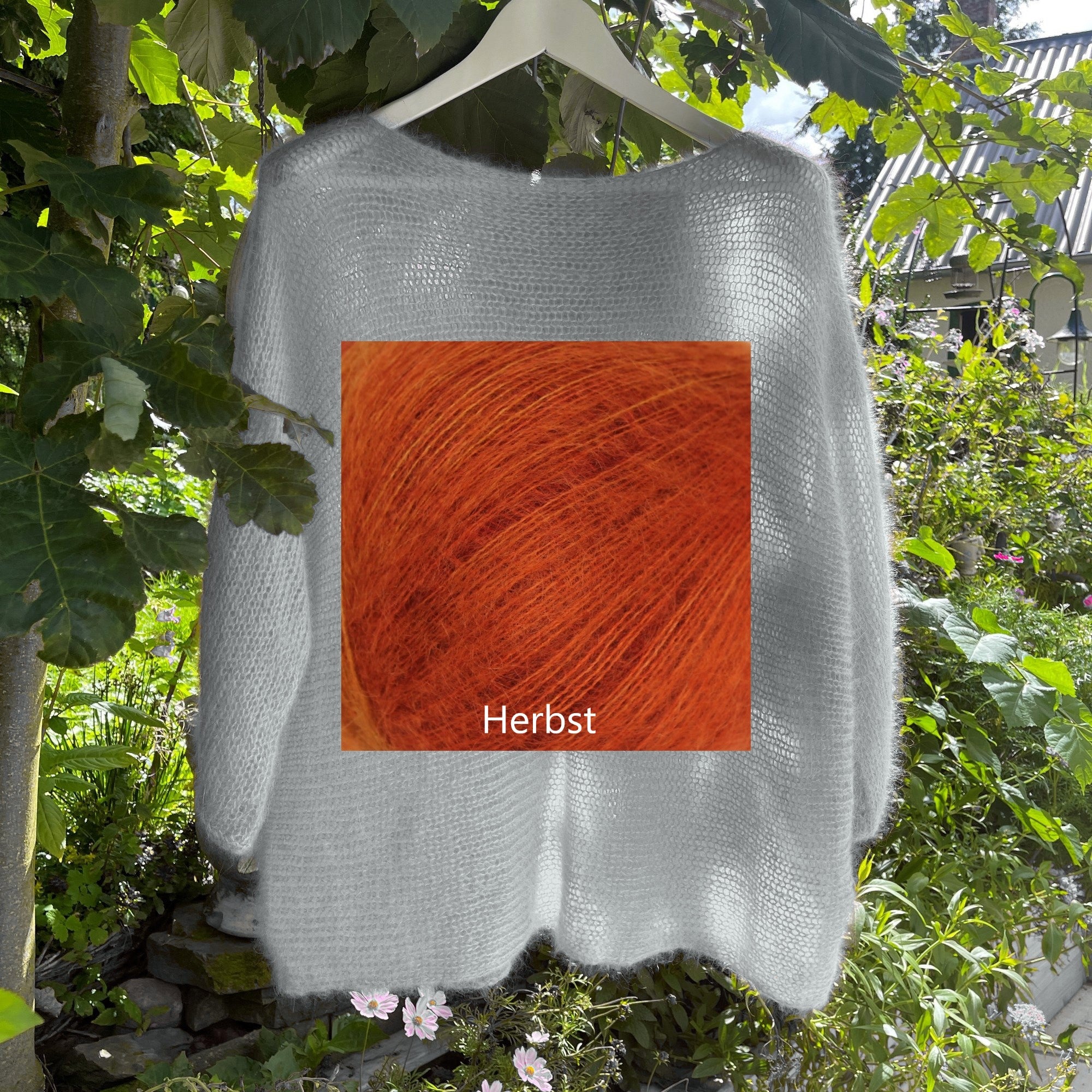 Leichter Pullover 3/4 Arm Degradé