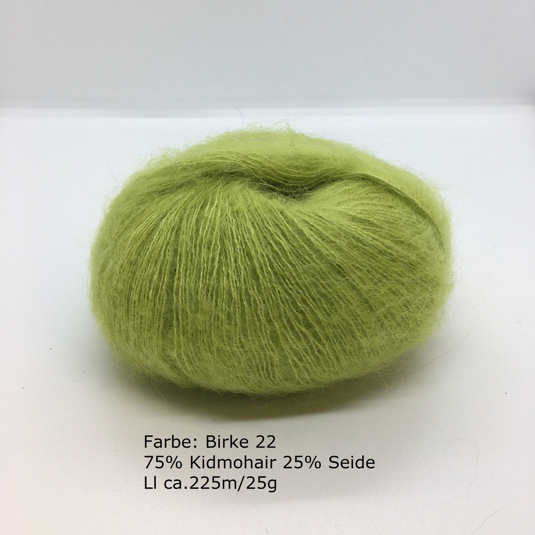 Kidmohair-Seiden Knäuel Birke