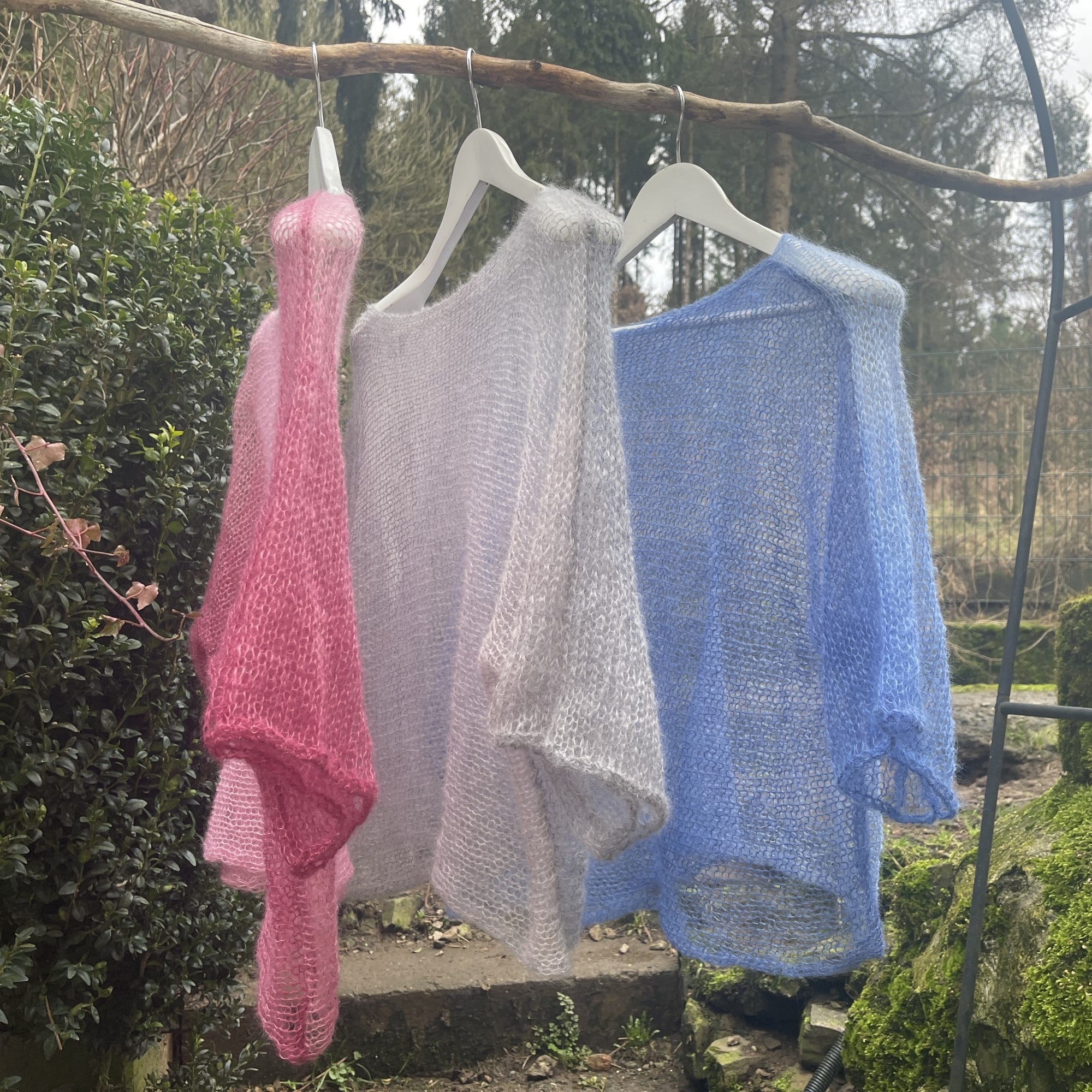 Strick-Set leichtes Shirt Degradé