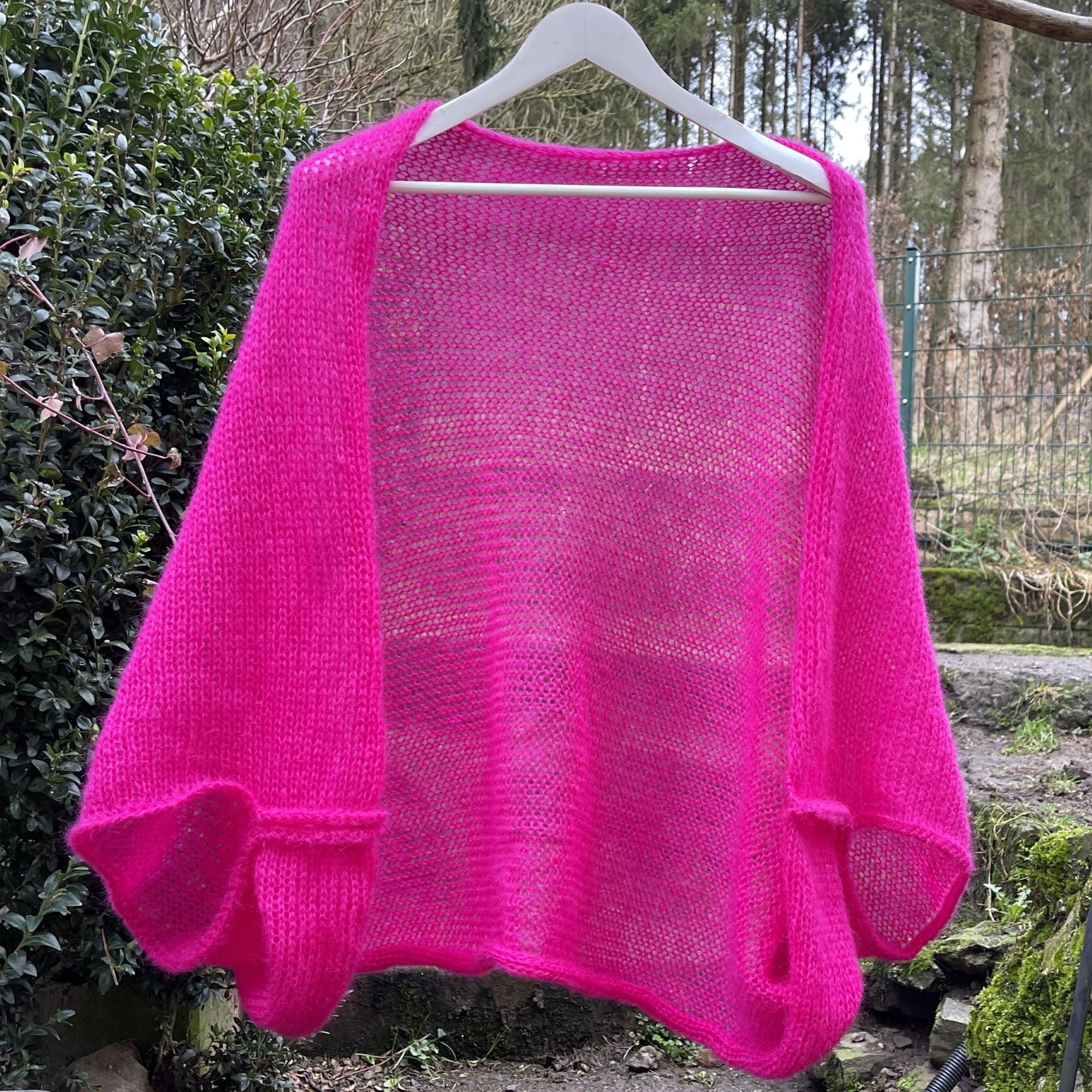 Strick-Set Seelenwärmer uni von Gr. XL bis 4XL