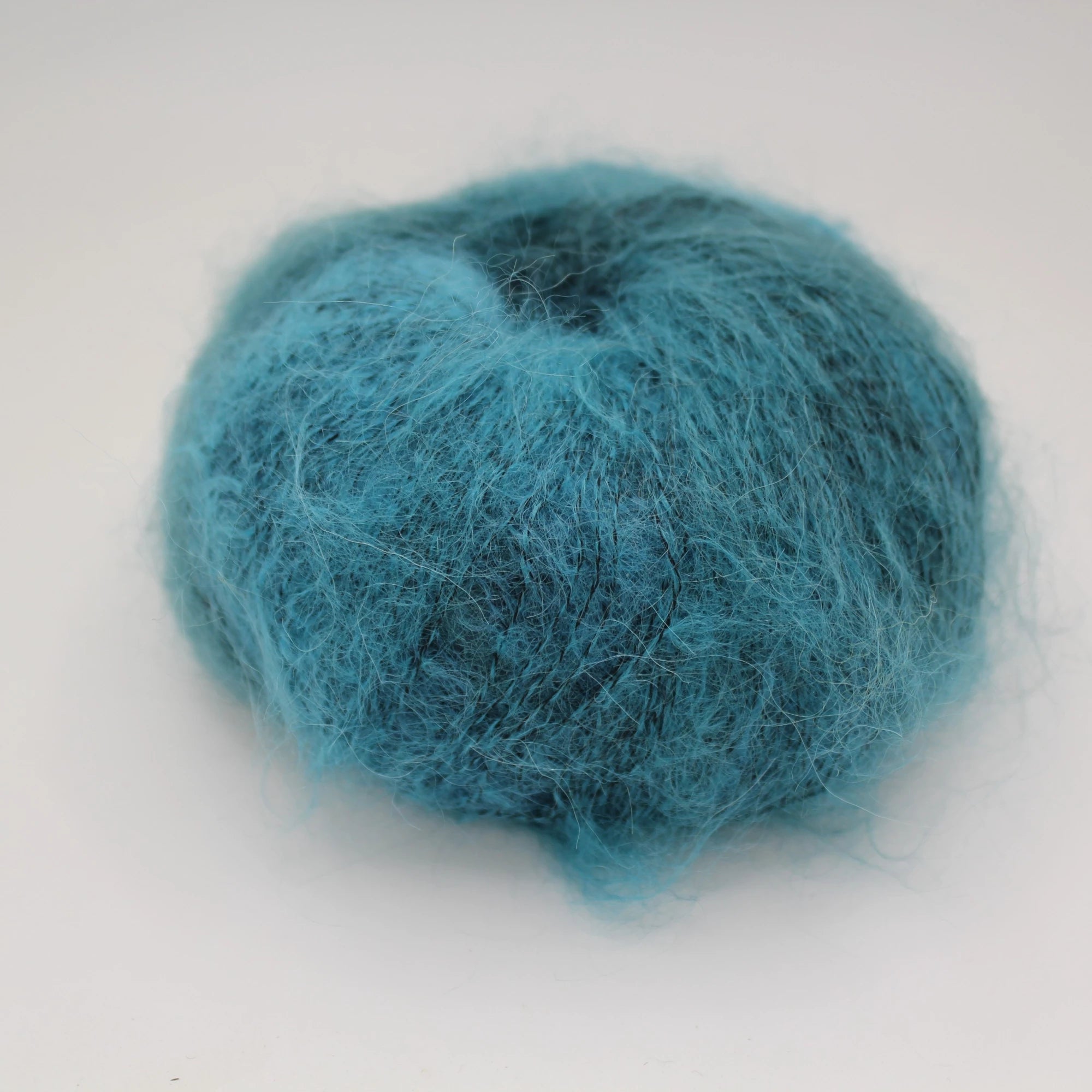Alpaka Seide Degradé Karibik Blau