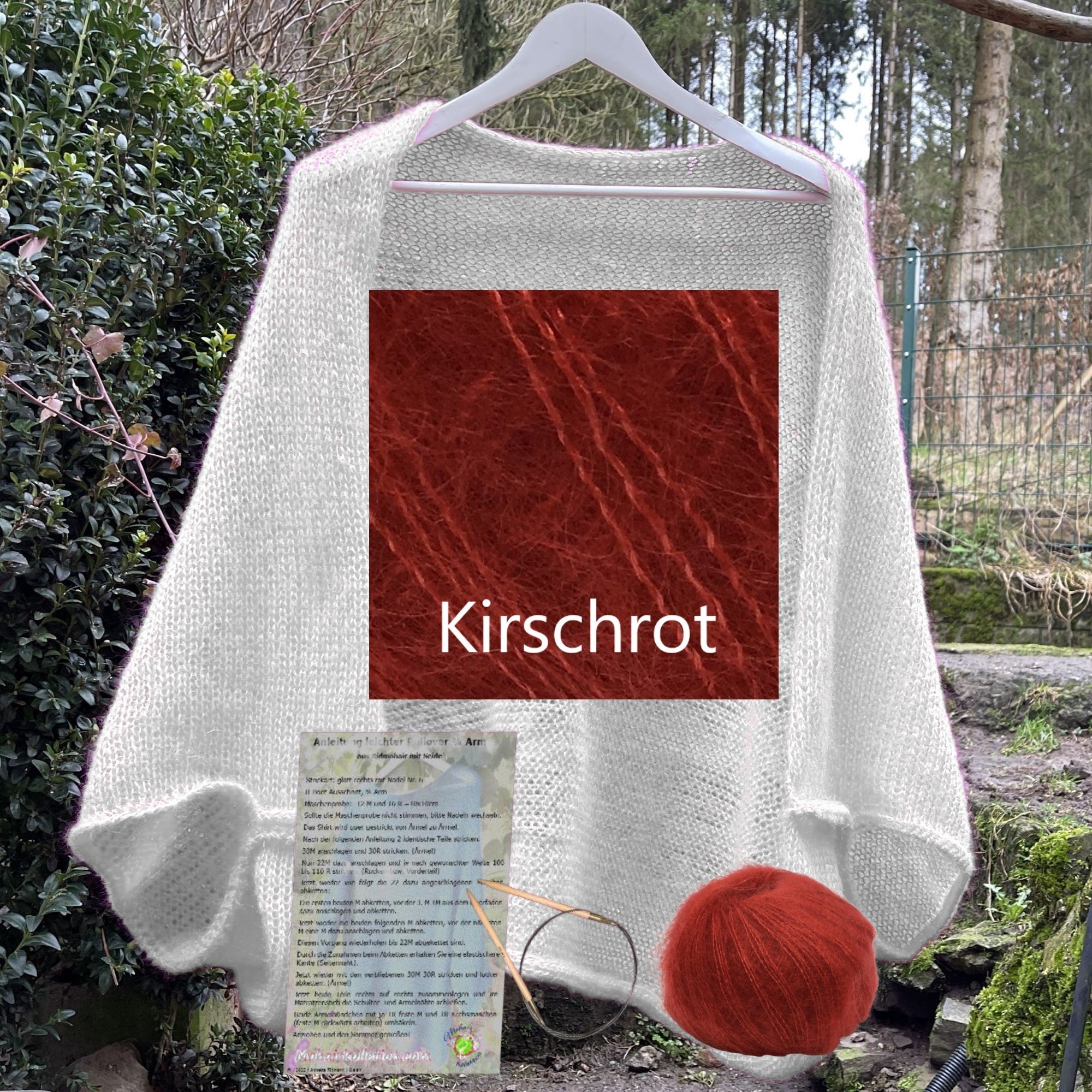 Strick-Set Seelenwärmer uni von Gr. XL bis 4XL