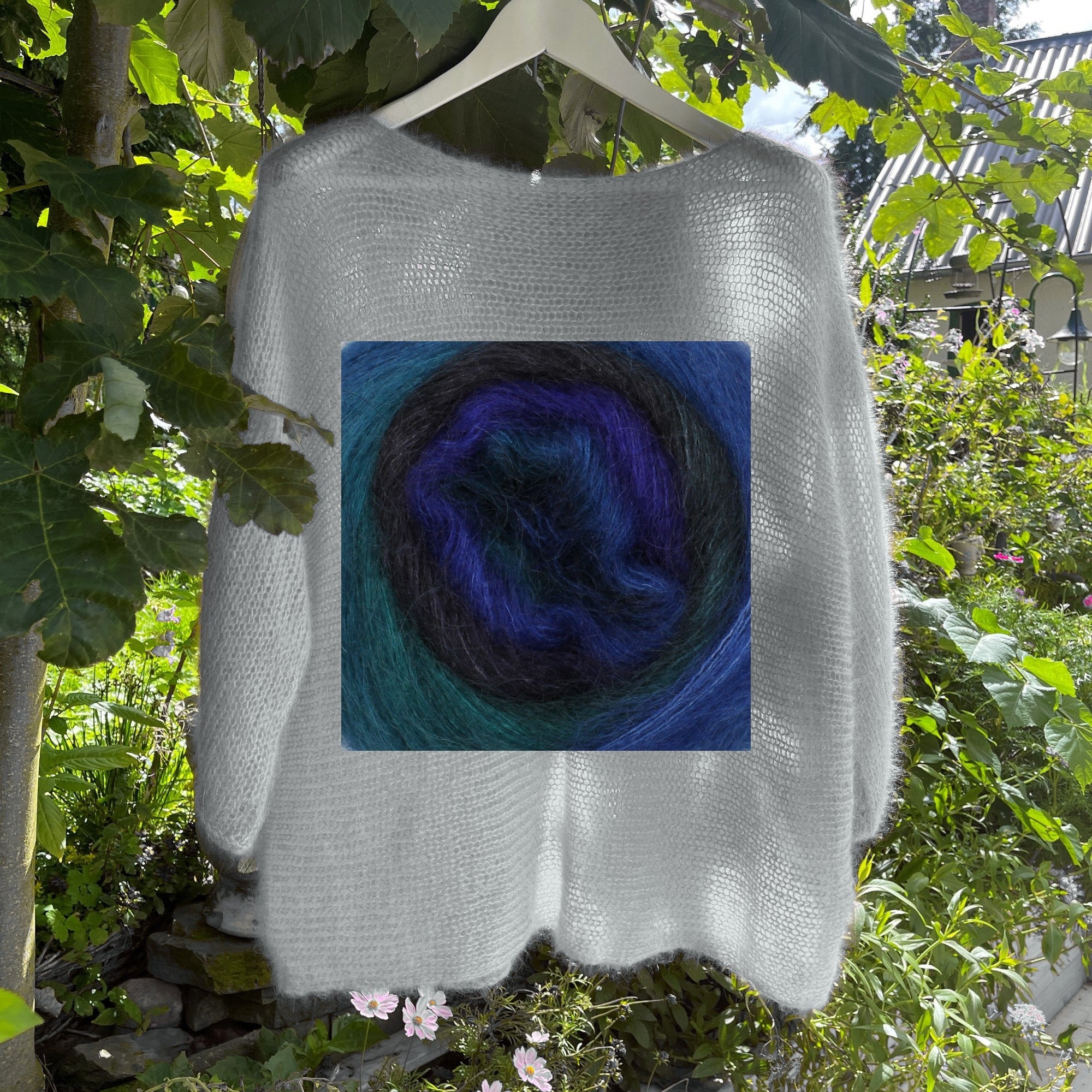 Leichter Pullover 3/4 Arm Degradé