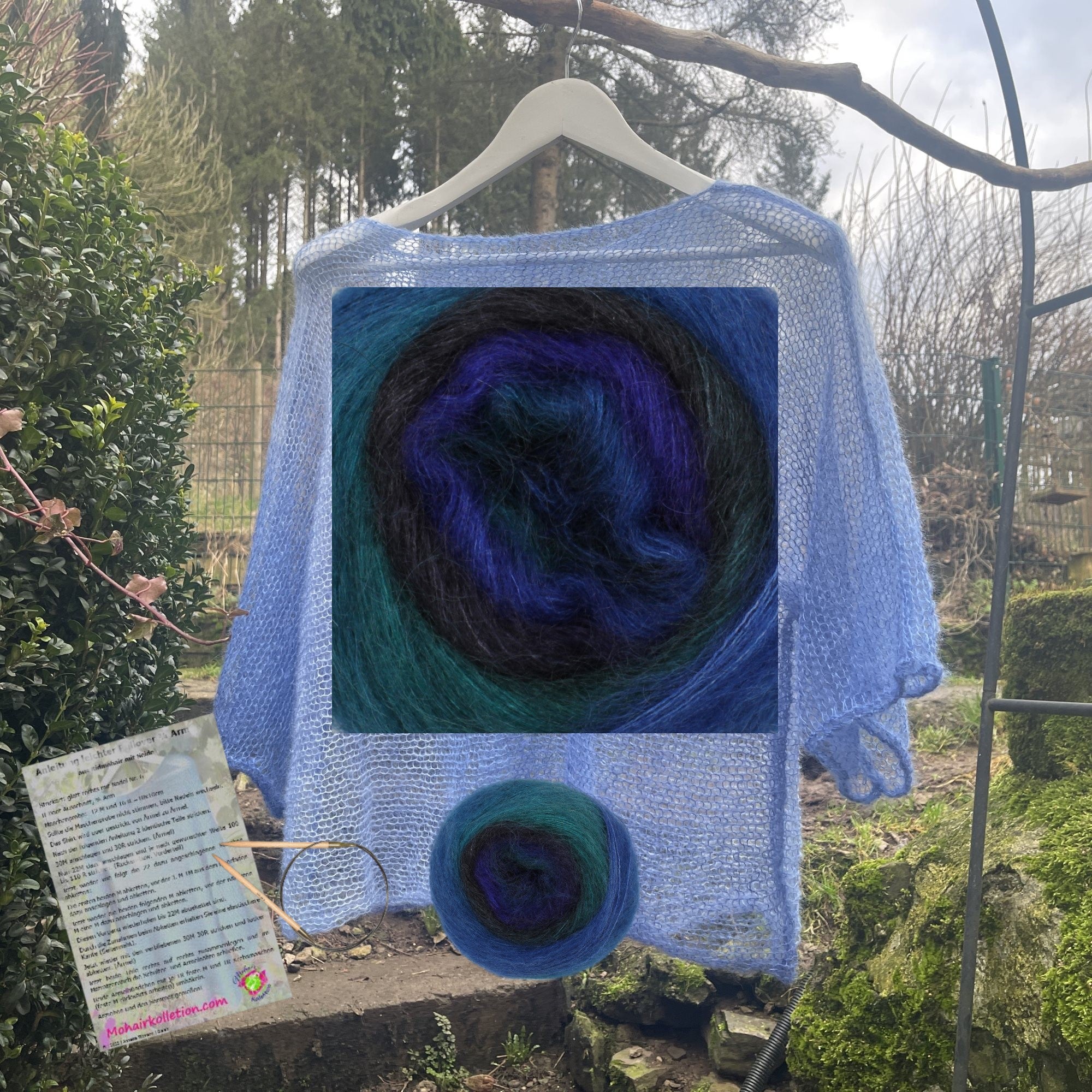 Strick-Set leichtes Shirt Degradé