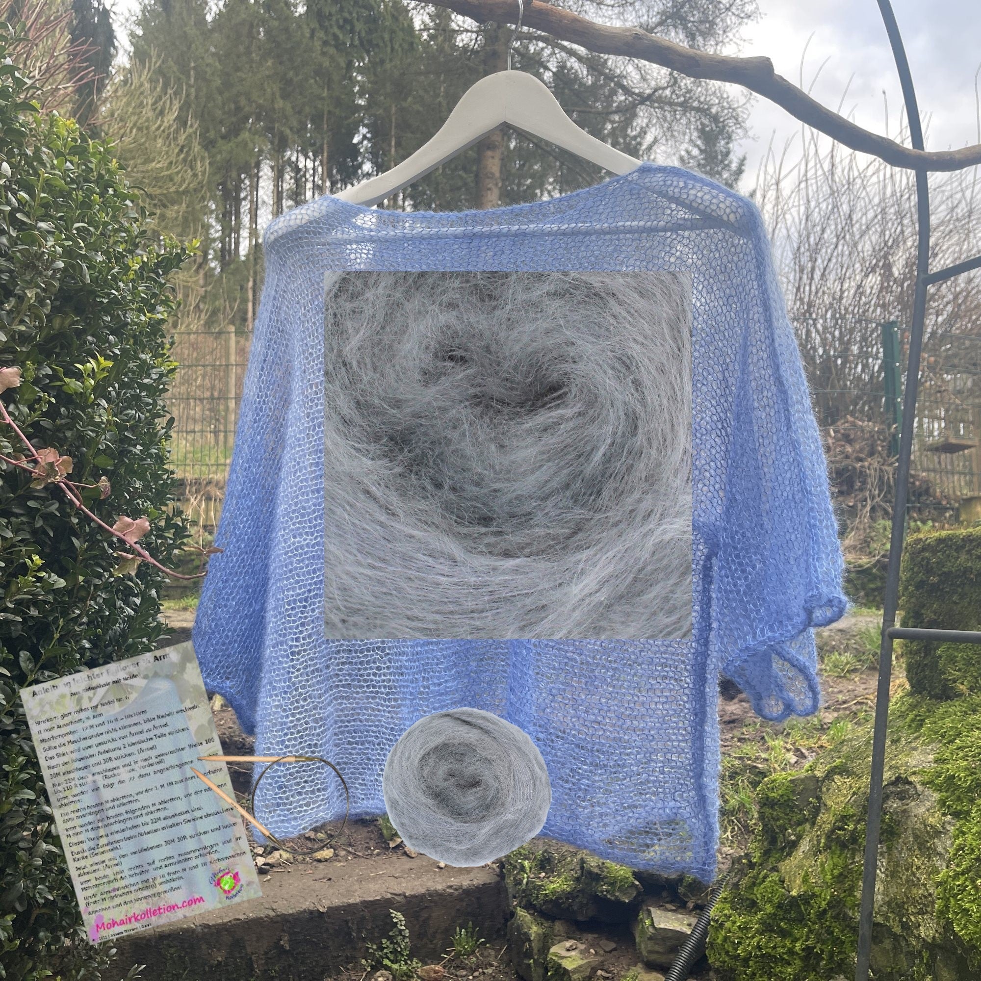 Strick-Set leichtes Shirt Degradé