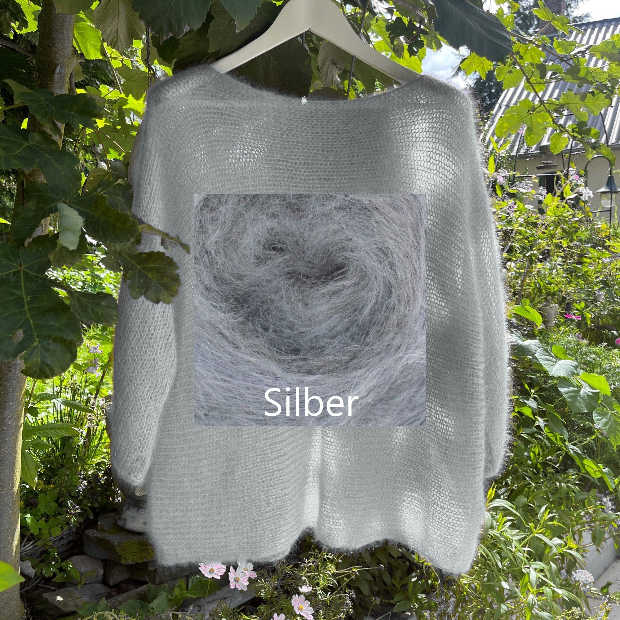 Leichter Pullover 3/4 Arm Degradé