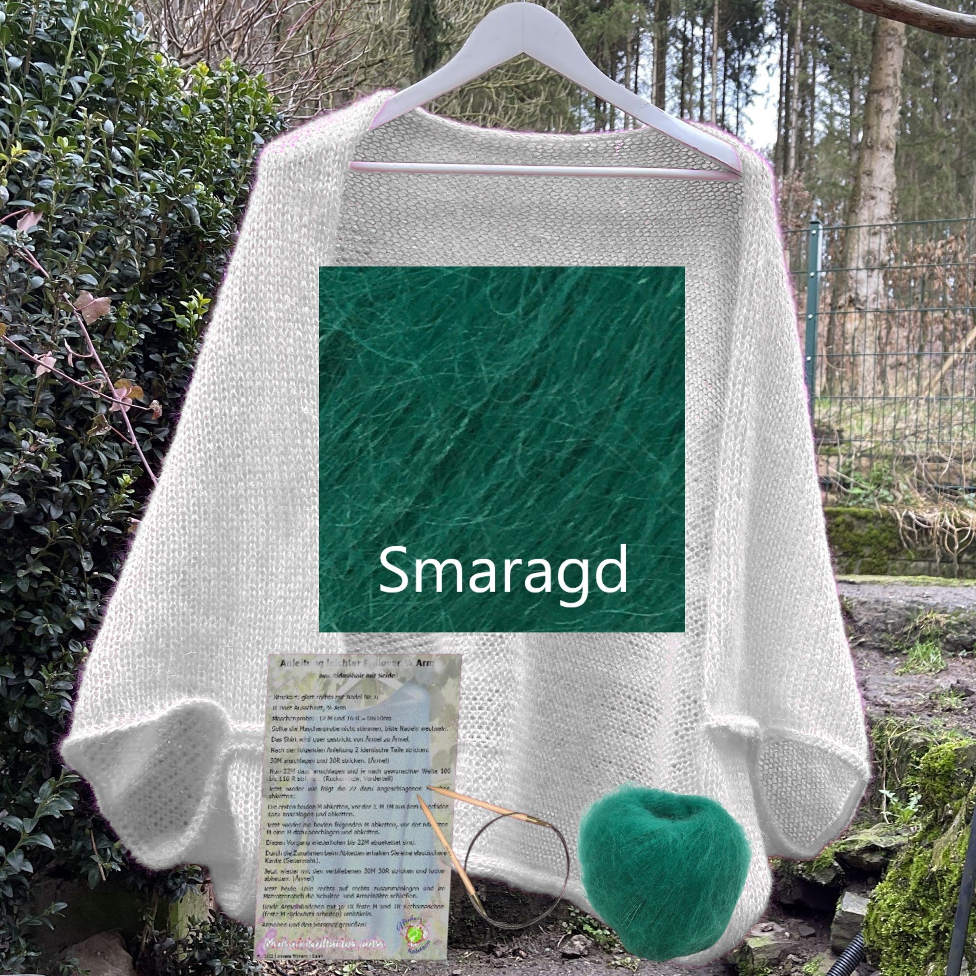 Strick-Set Seelenwärmer uni von Gr. XL bis 4XL