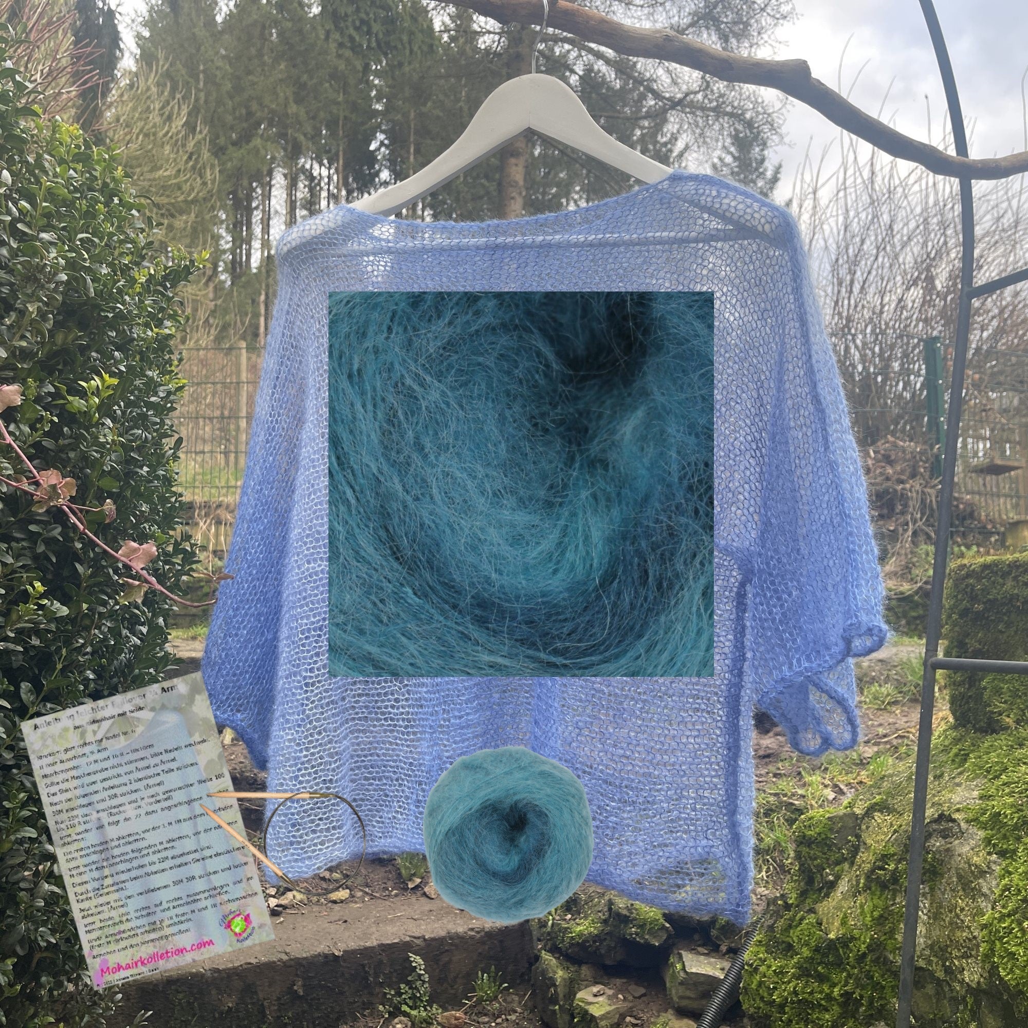 Strick-Set leichtes Shirt Degradé