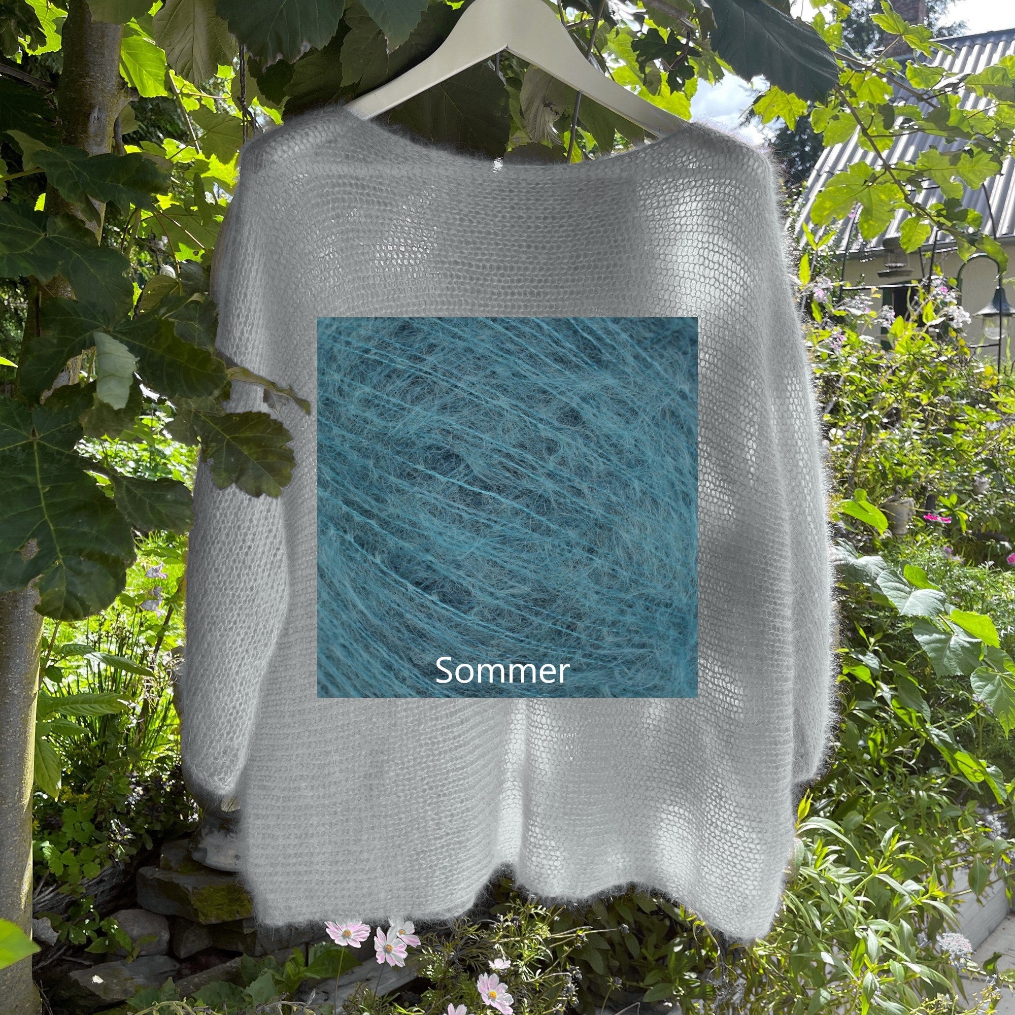 Leichter Pullover 3/4 Arm Degradé