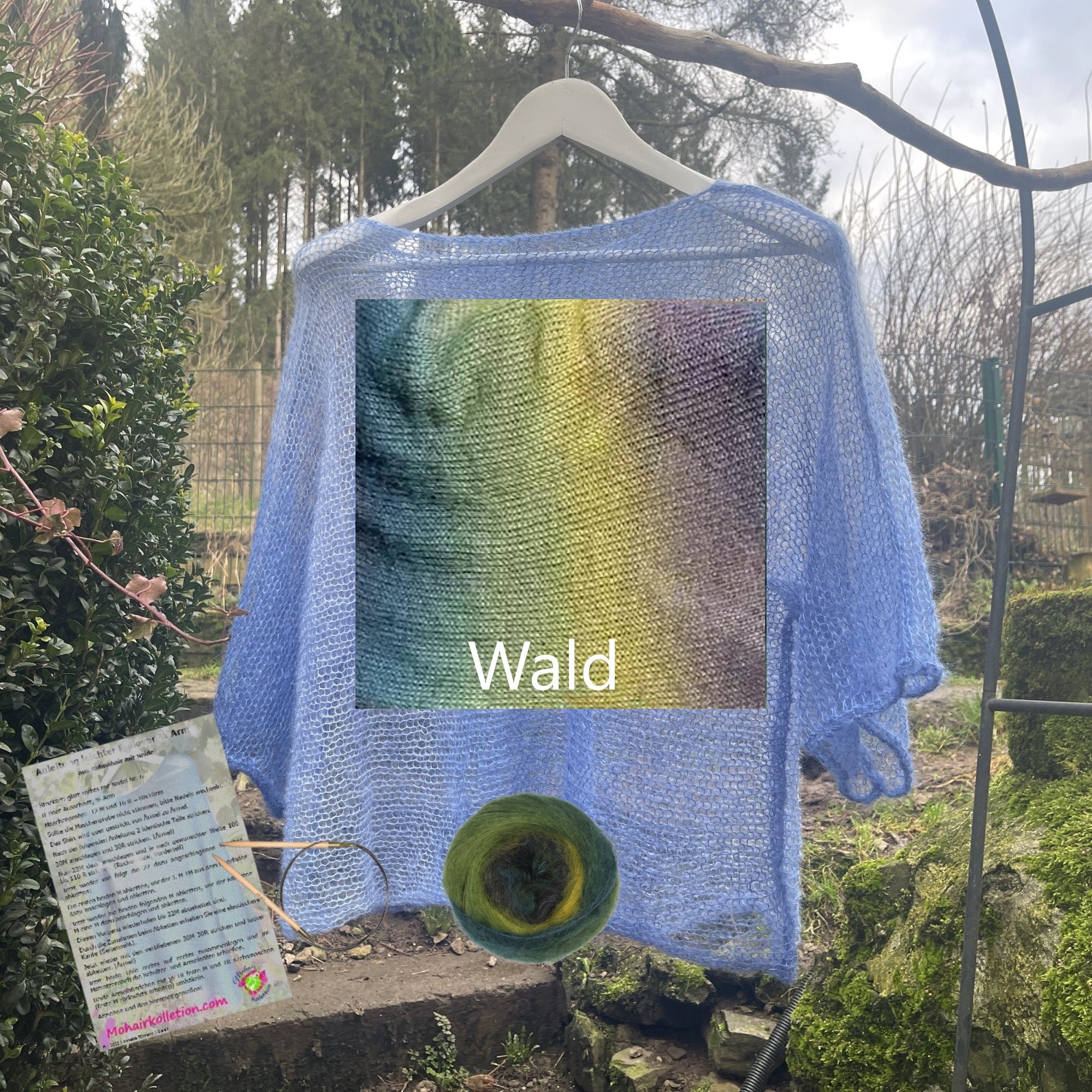 Strick-Set leichtes Shirt Degradé