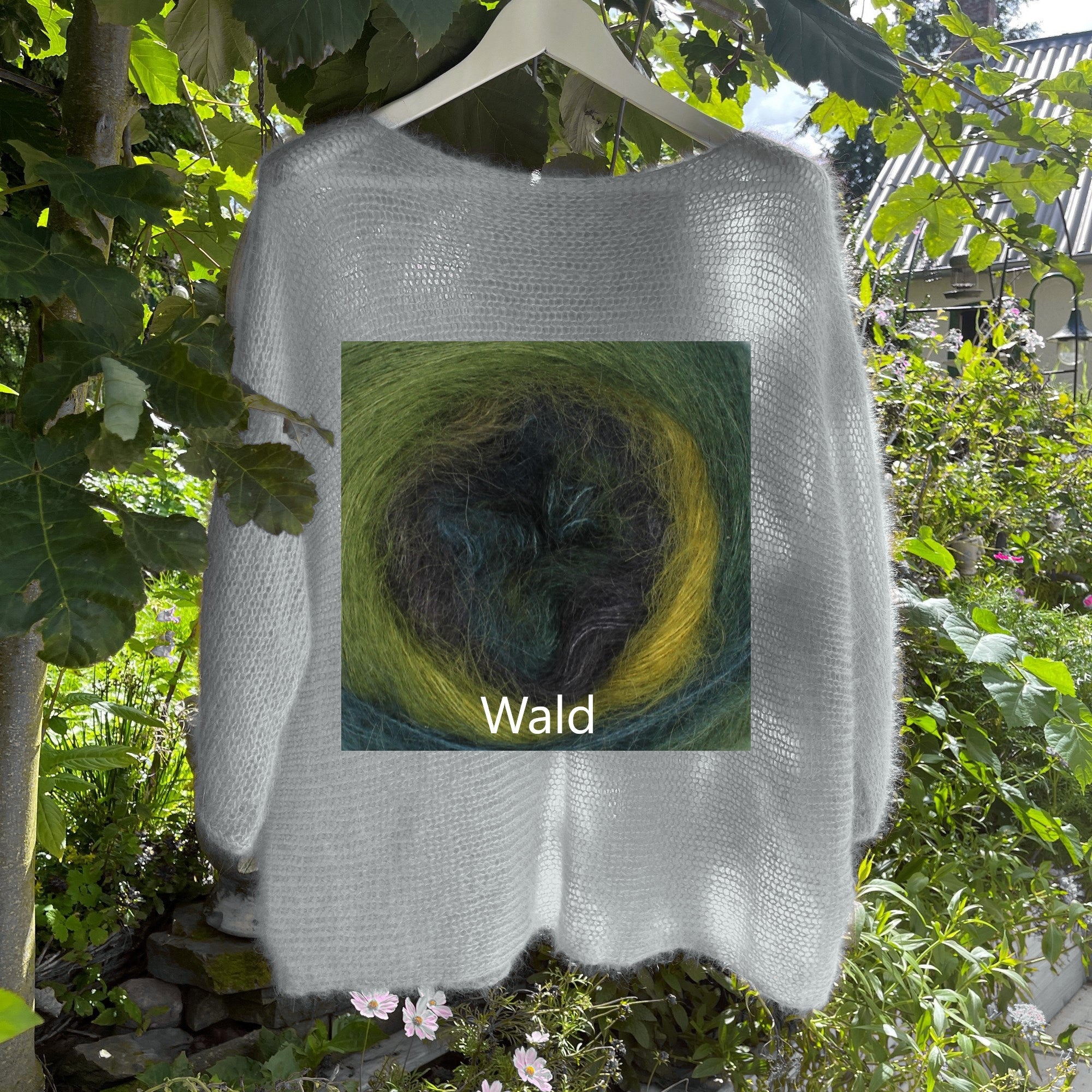 Leichter Pullover 3/4 Arm Degradé