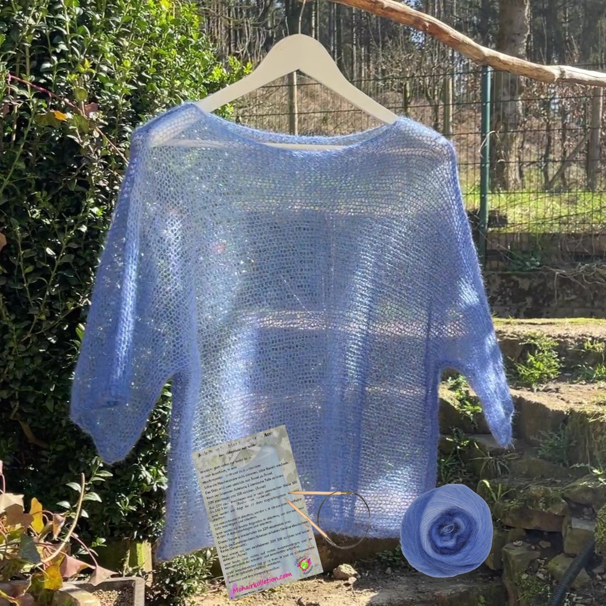 Strick-Set leichtes Shirt Degradé