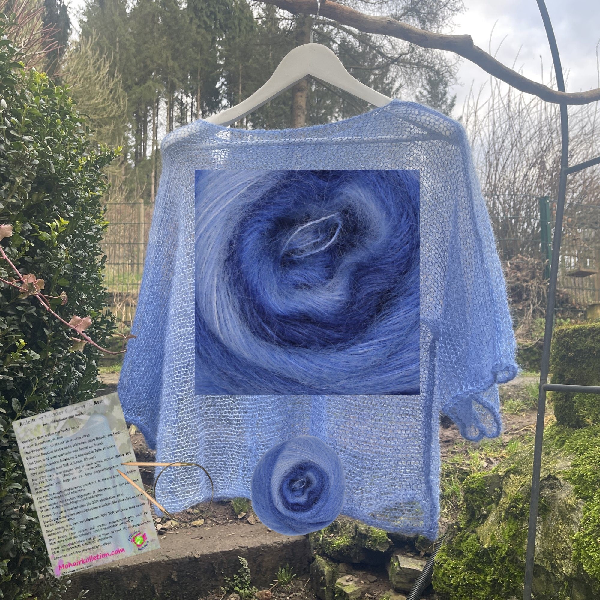 Strick-Set leichtes Shirt Degradé