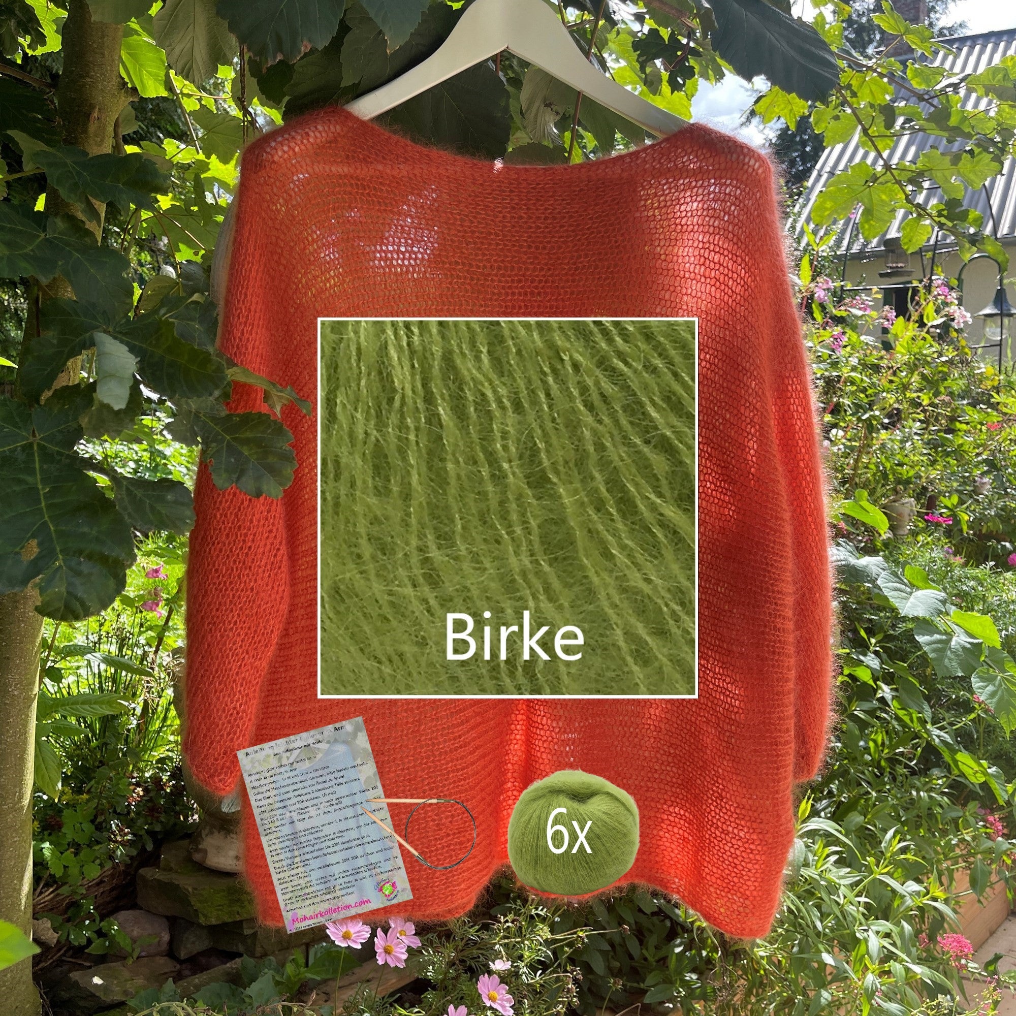 Strick-Set Leichter Pullover 3/4 Arm Größe II
