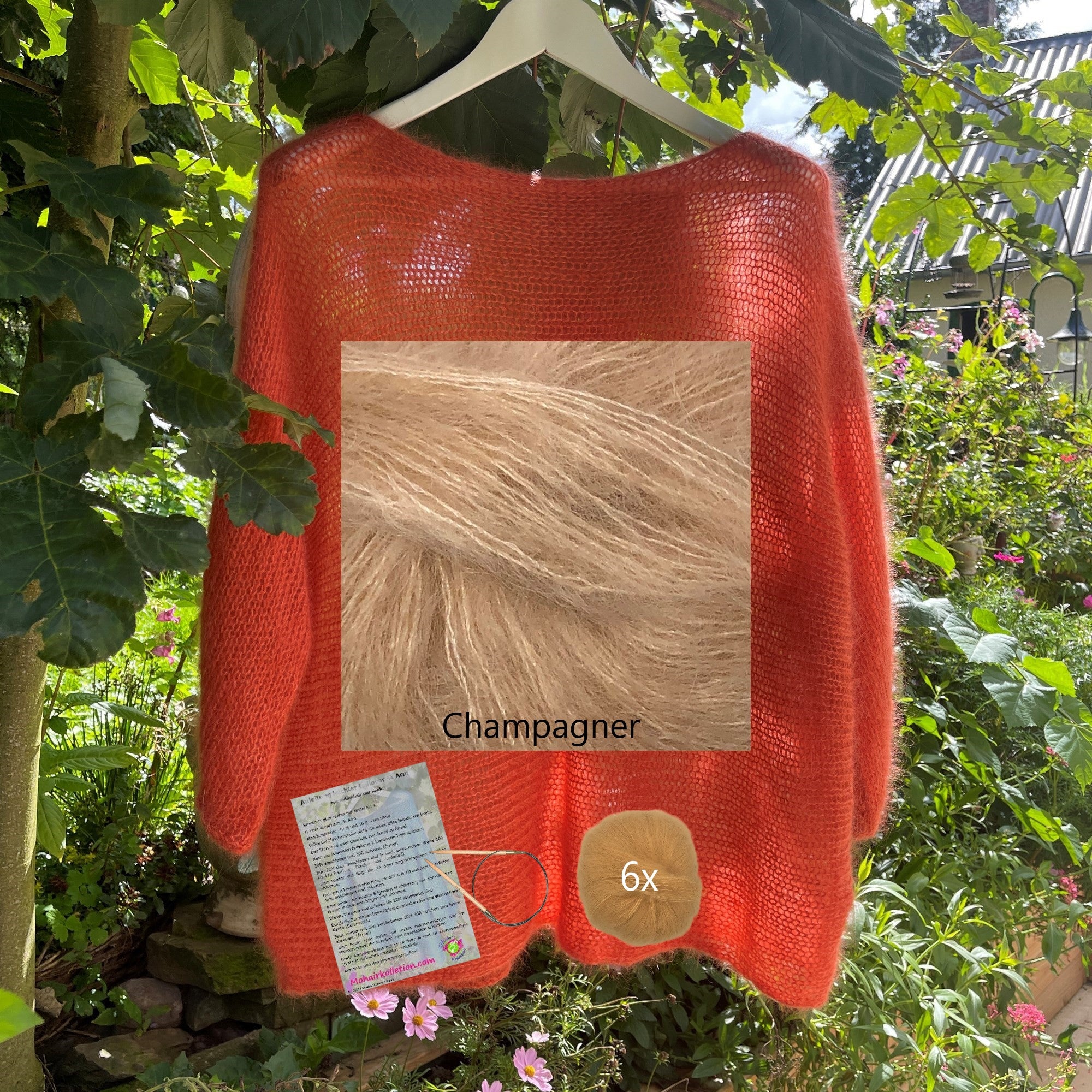 Strick-Set Leichter Pullover 3/4 Arm Größe II