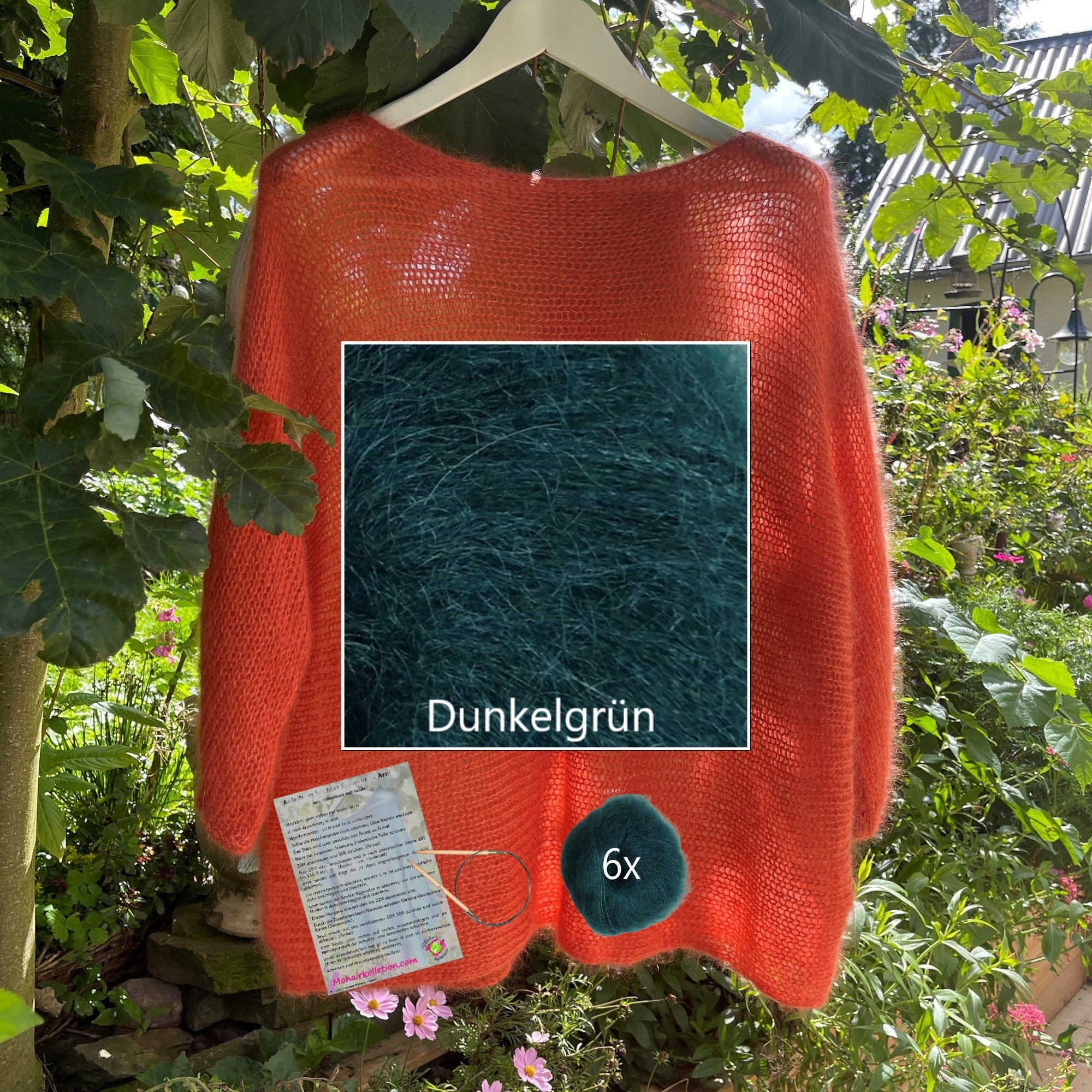 Strick-Set Leichter Pullover 3/4 Arm Größe II