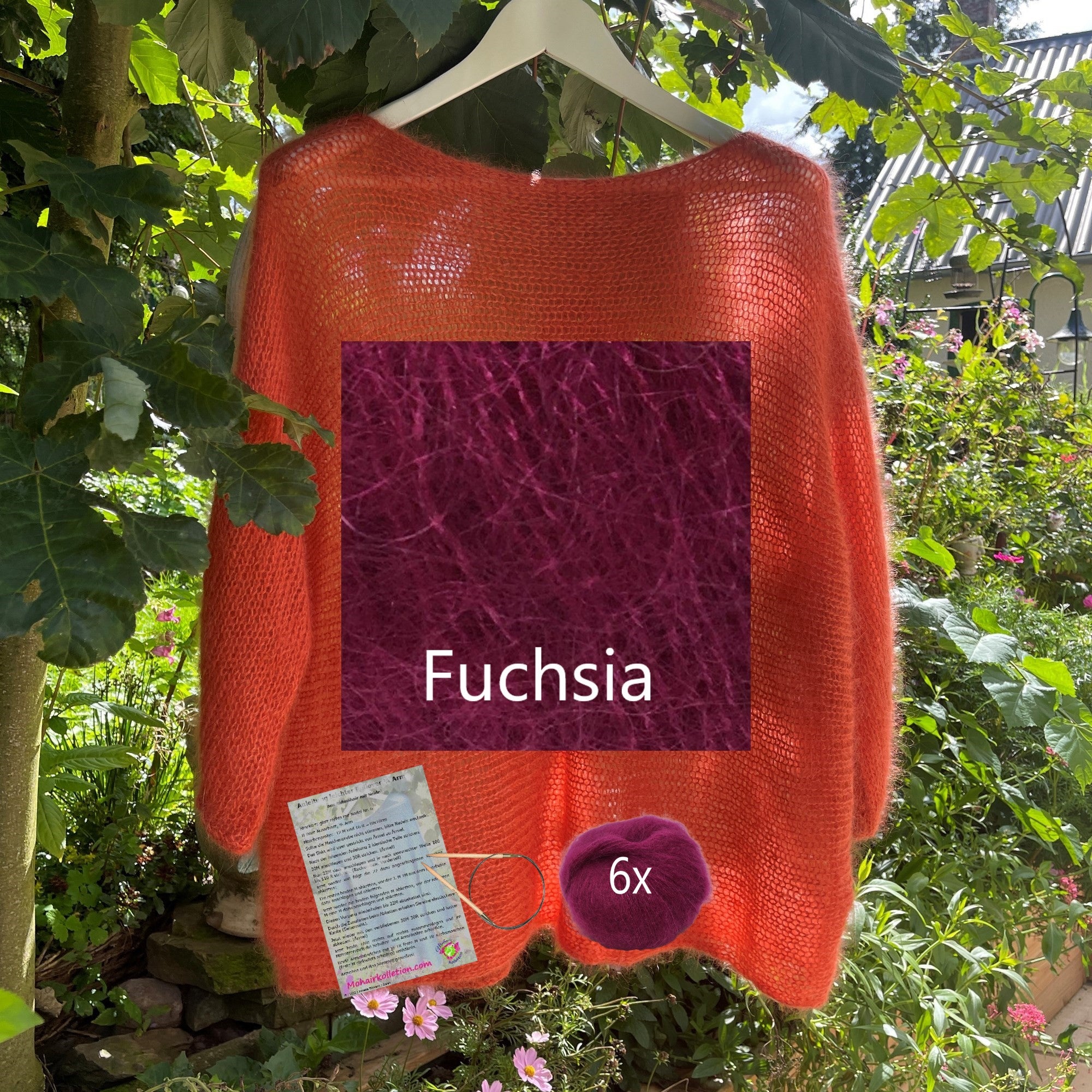 Strick-Set Leichter Pullover 3/4 Arm Größe II