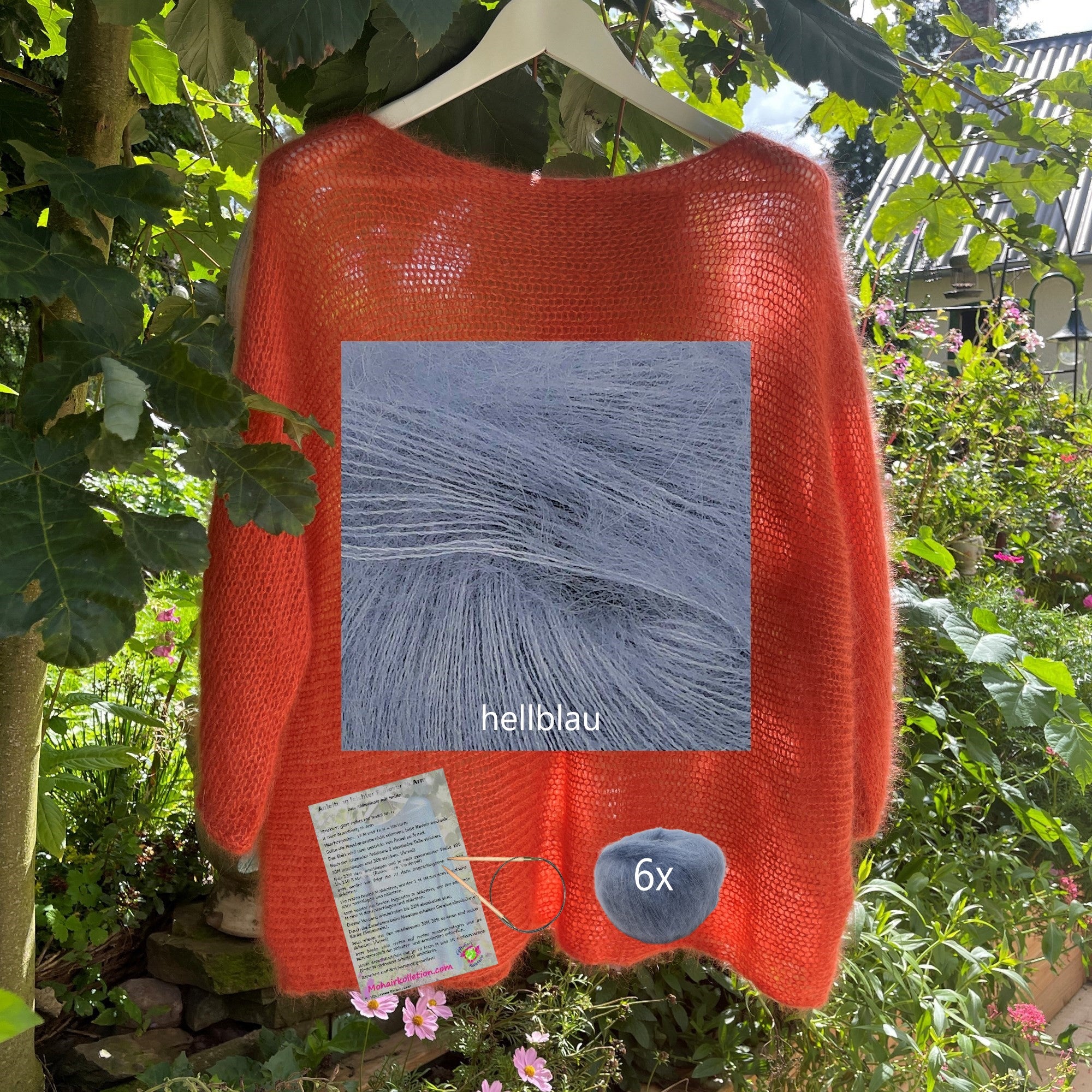 Strick-Set Leichter Pullover 3/4 Arm Größe II