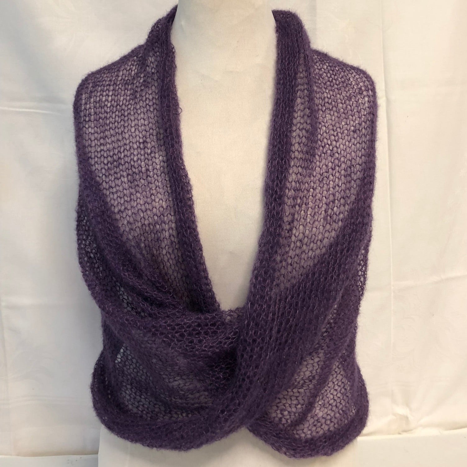 Kidmohair-Seiden Loop Pflaume