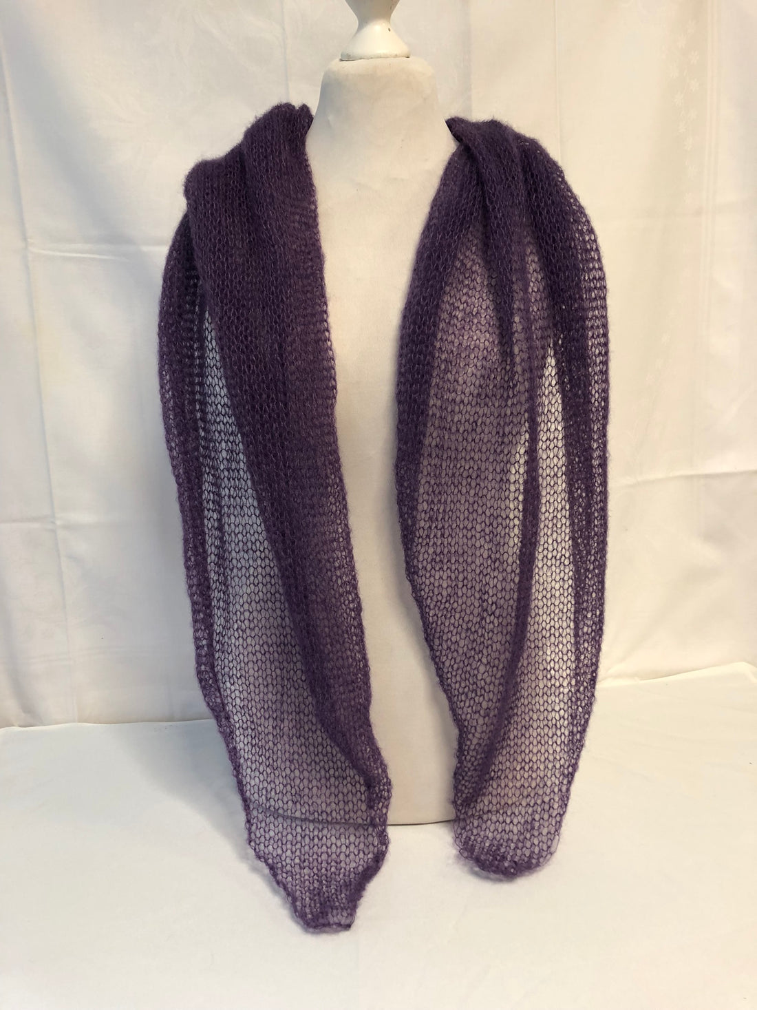 Schal Tuch Stola Pflaume