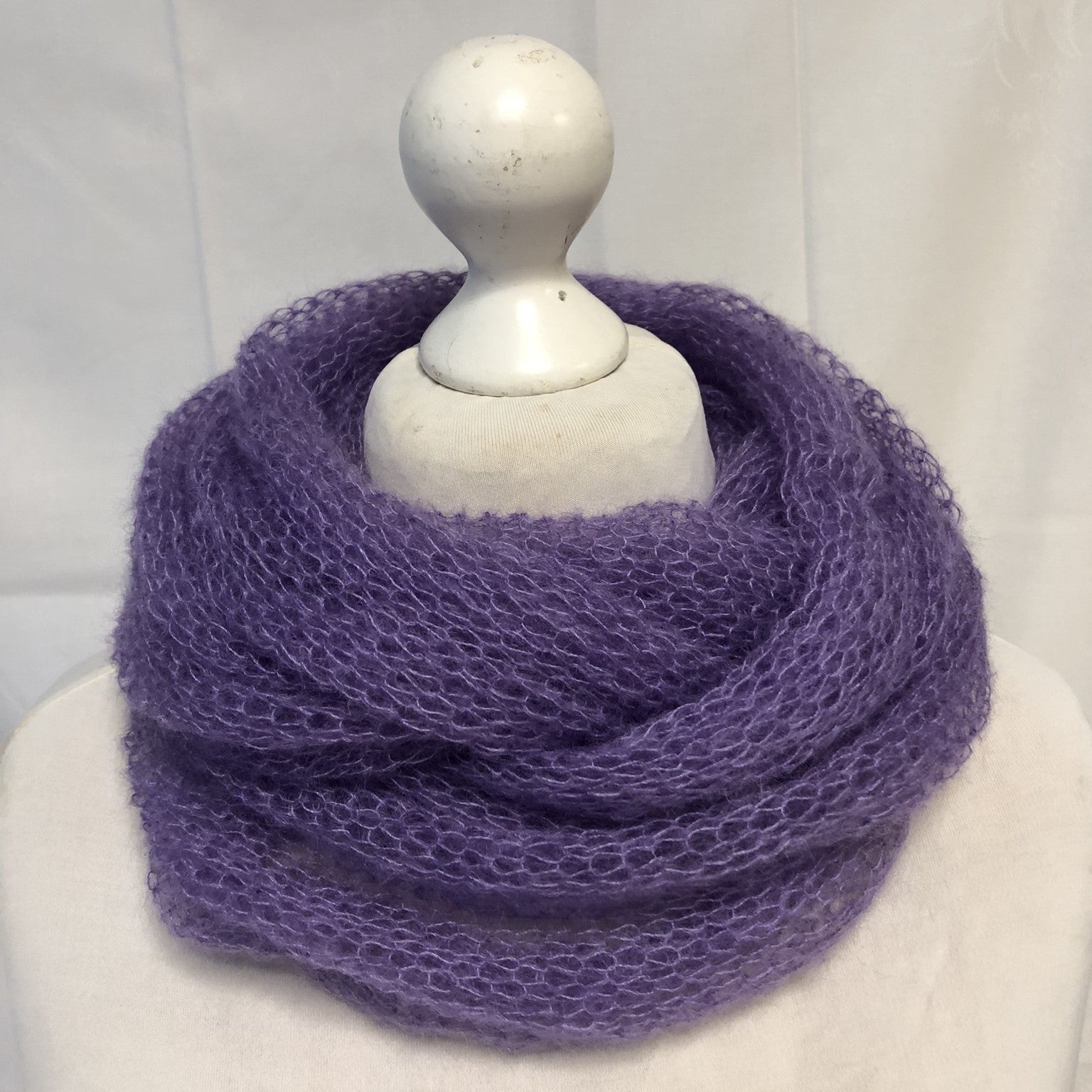 Kidmohair-Seiden Loop Flieder