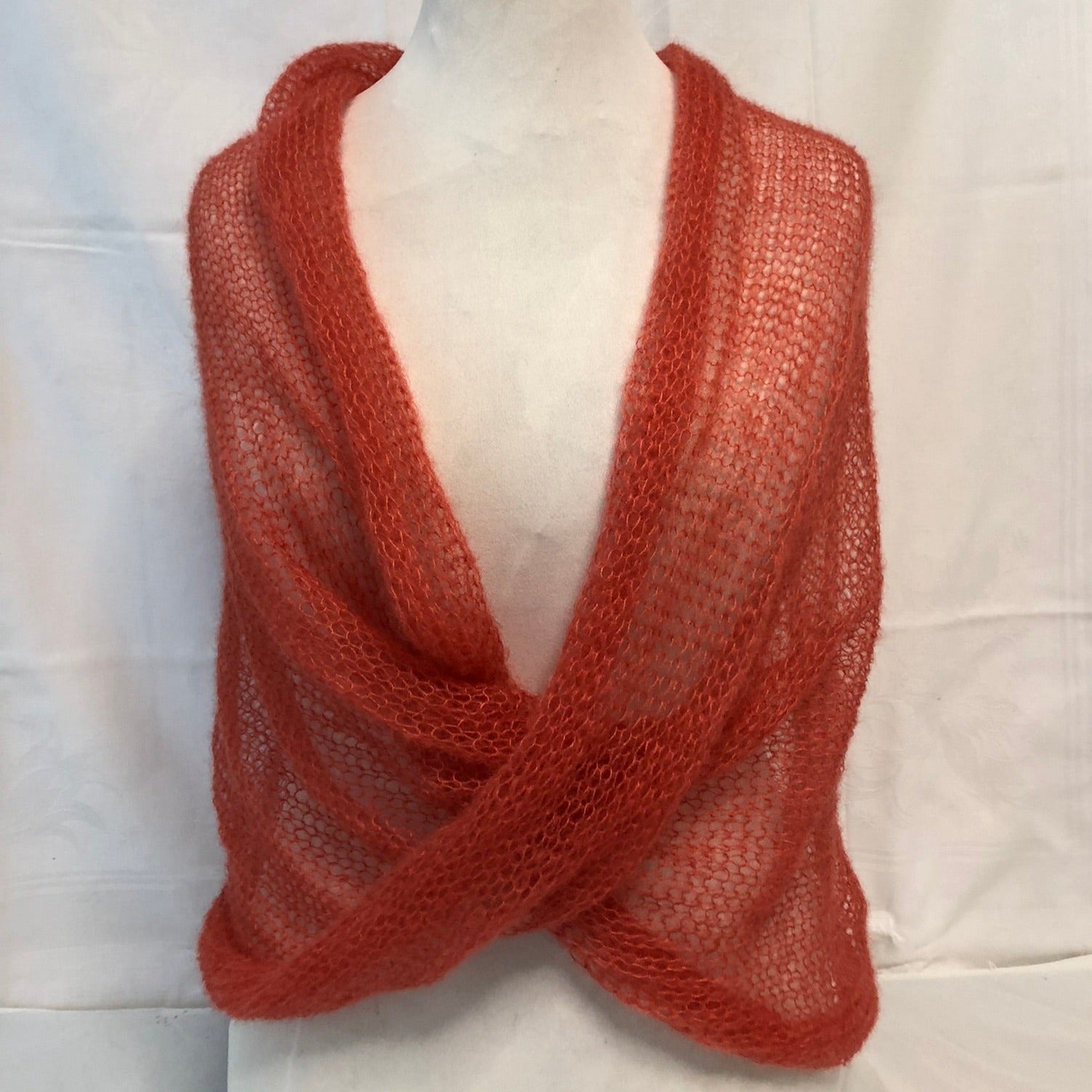 Kidmohair-Seiden Loop Kürbis