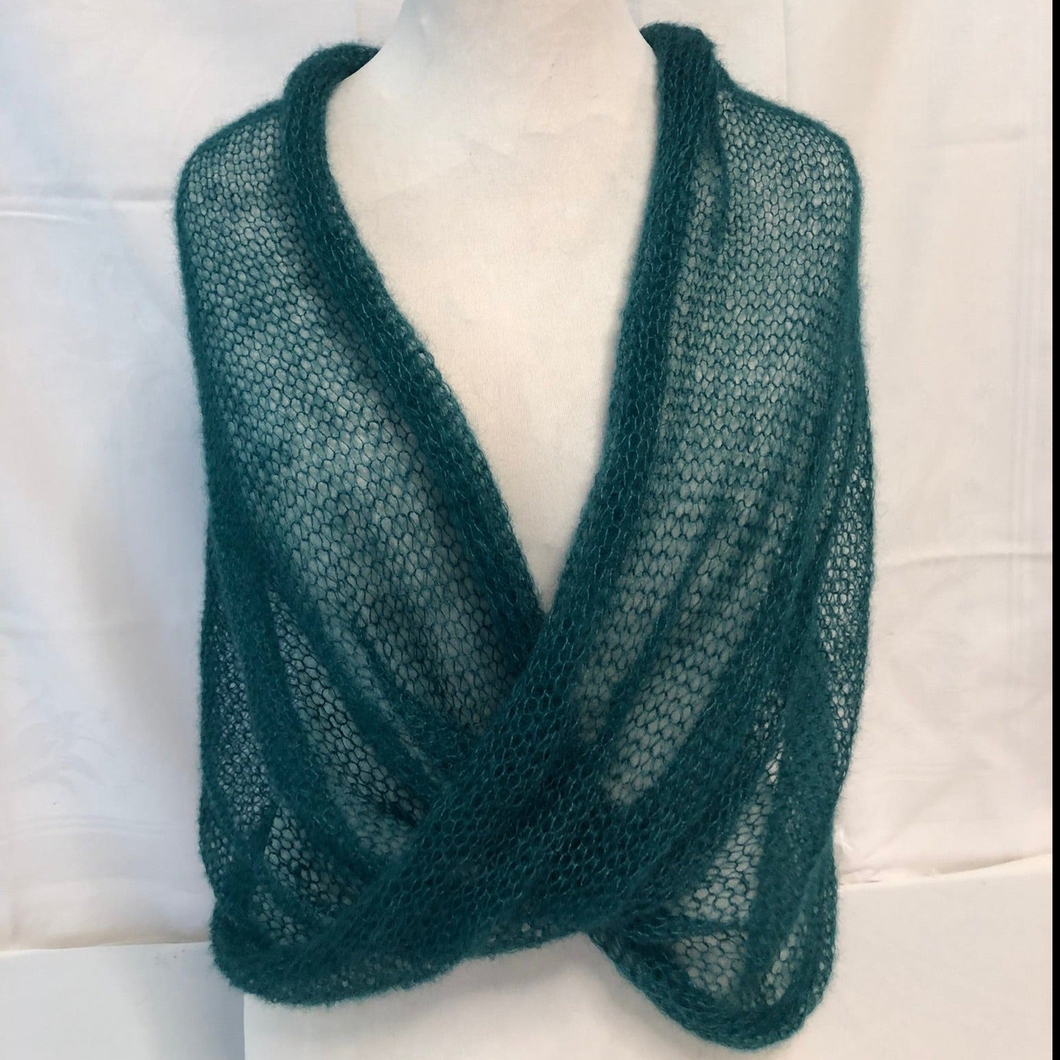 Kidmohair-Seiden Loop Dunkelgrün