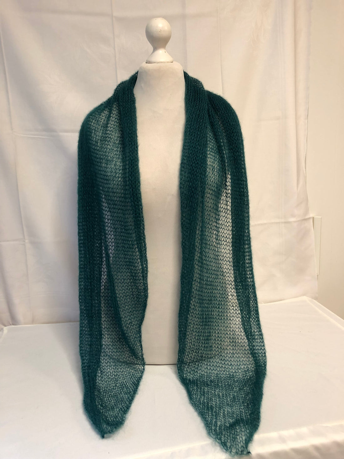 Schal Tuch Stola Dunkelgrün