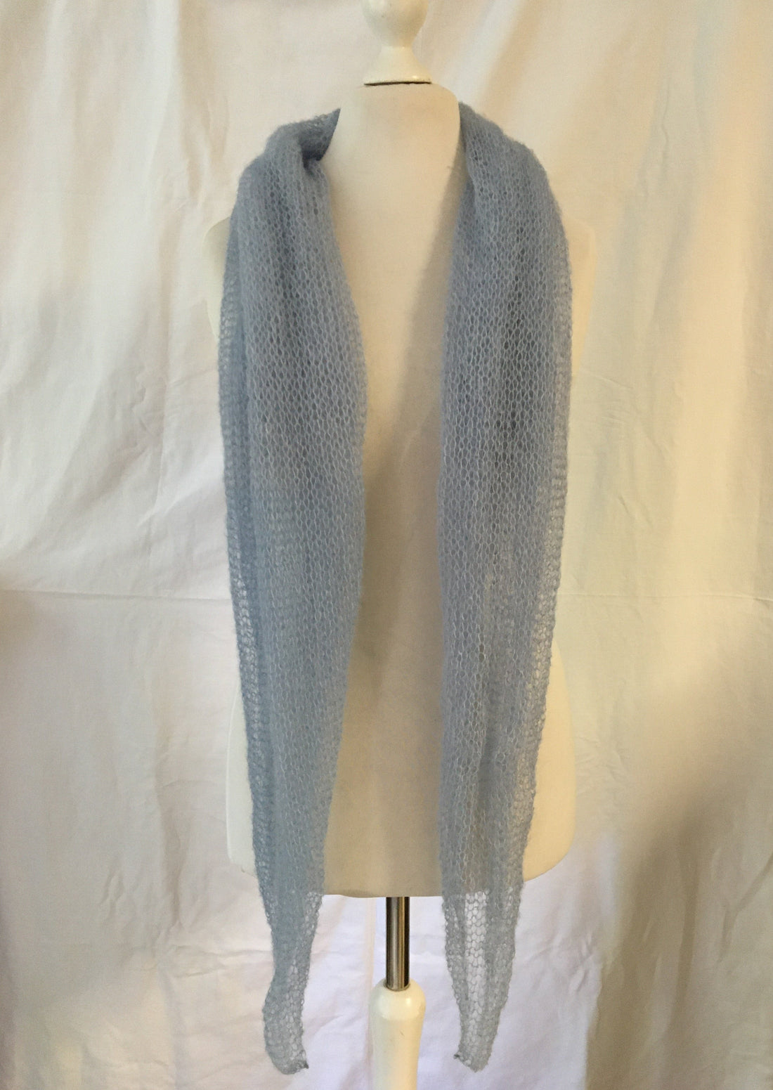 Schal Tuch Stola Hellblau