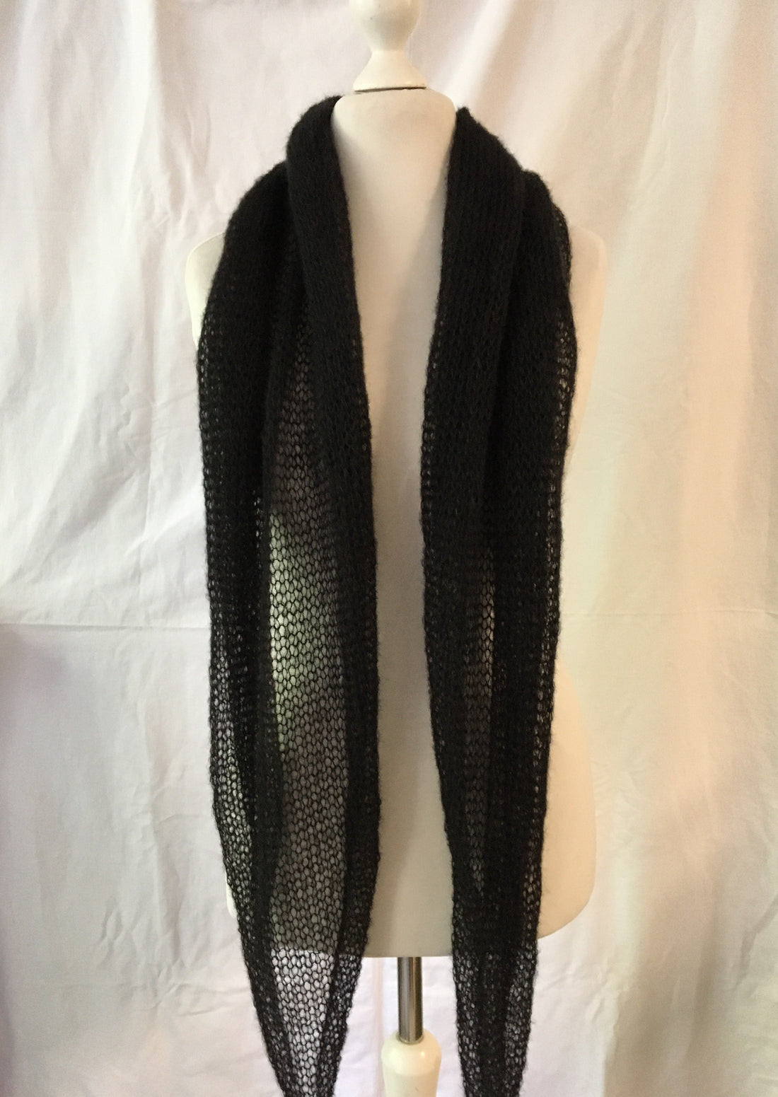 Schal Tuch Stola Schwarz