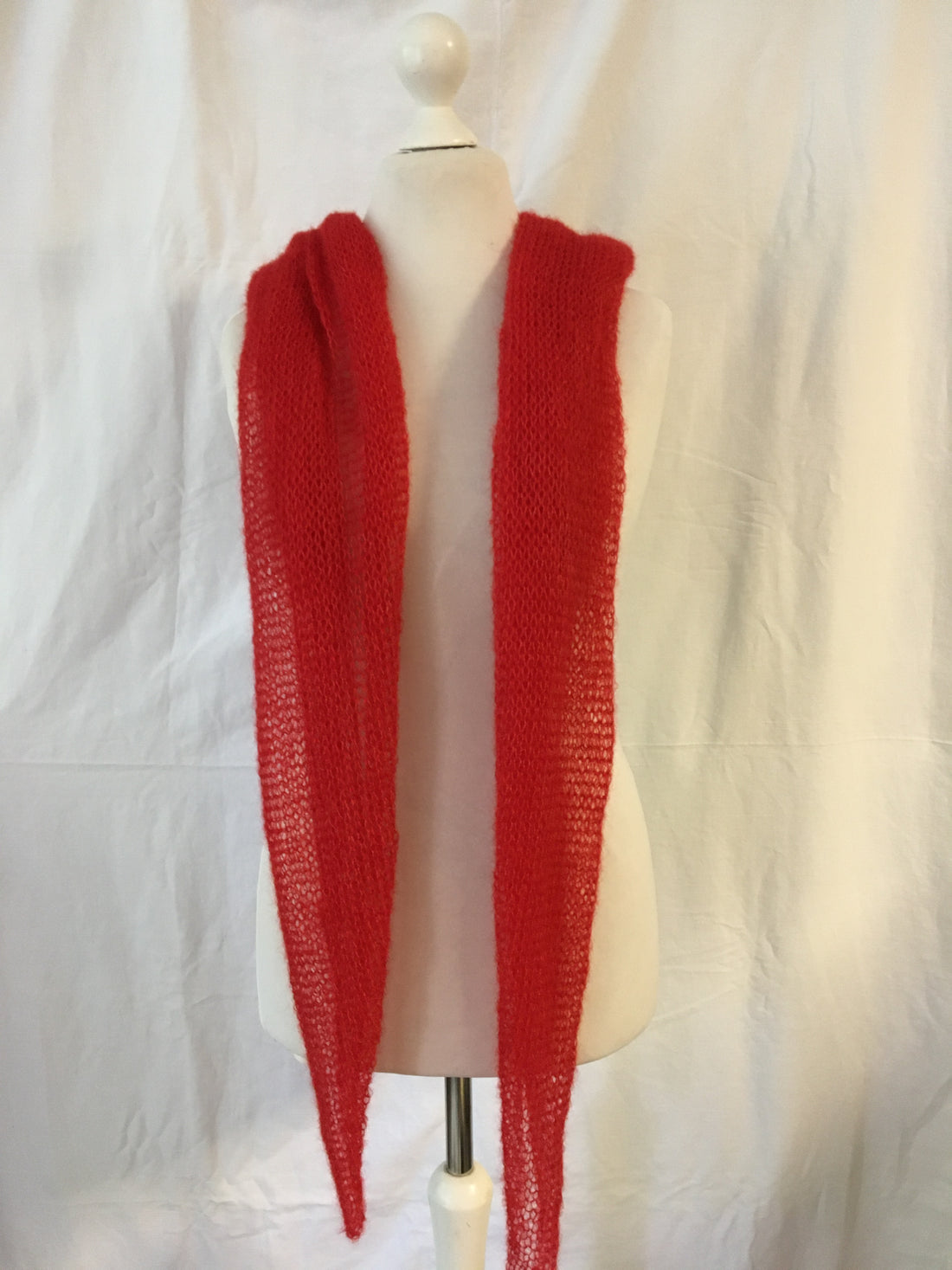 Schal Tuch Stola Kirschrot