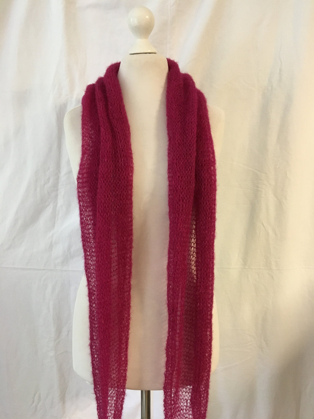 Schal Tuch Stola Fuchsia