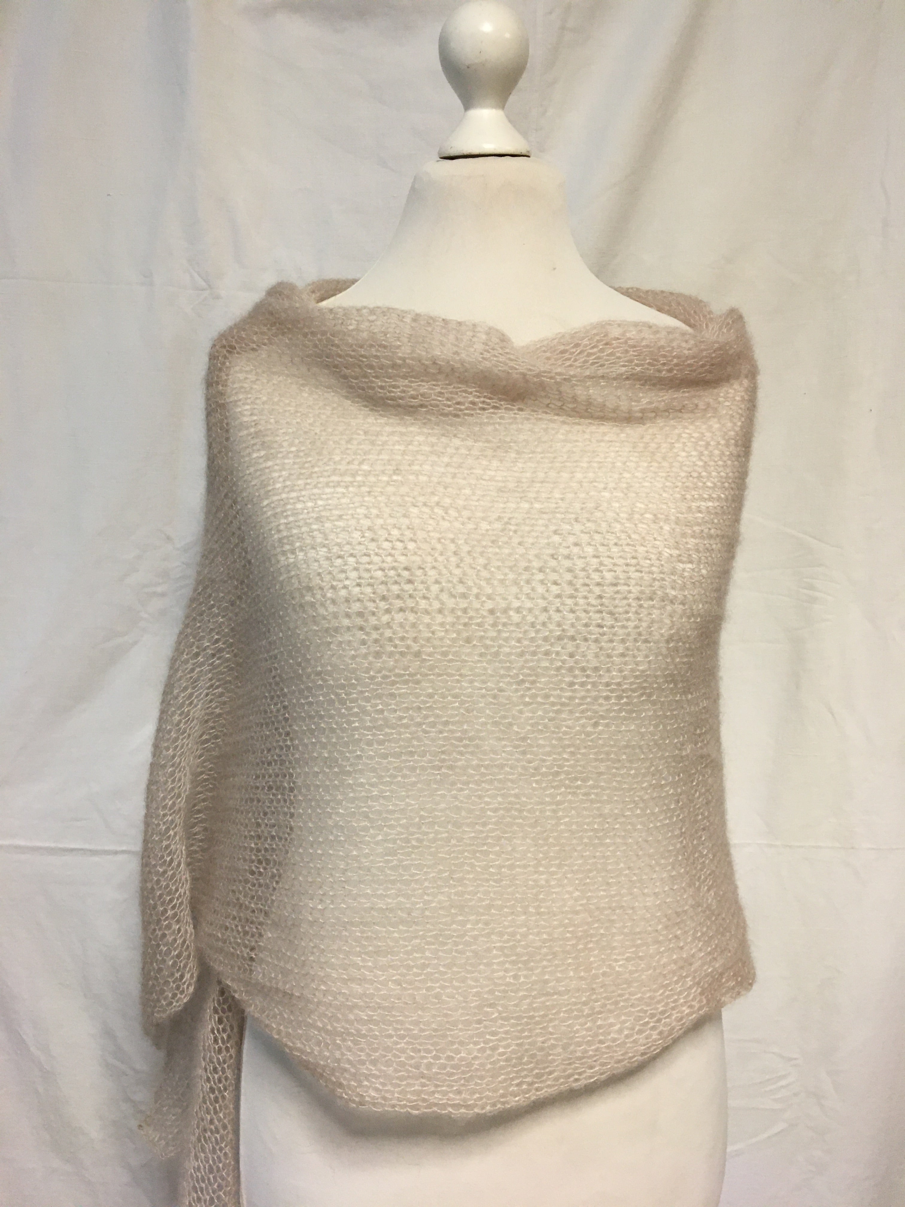 Schal Tuch Stola Beige