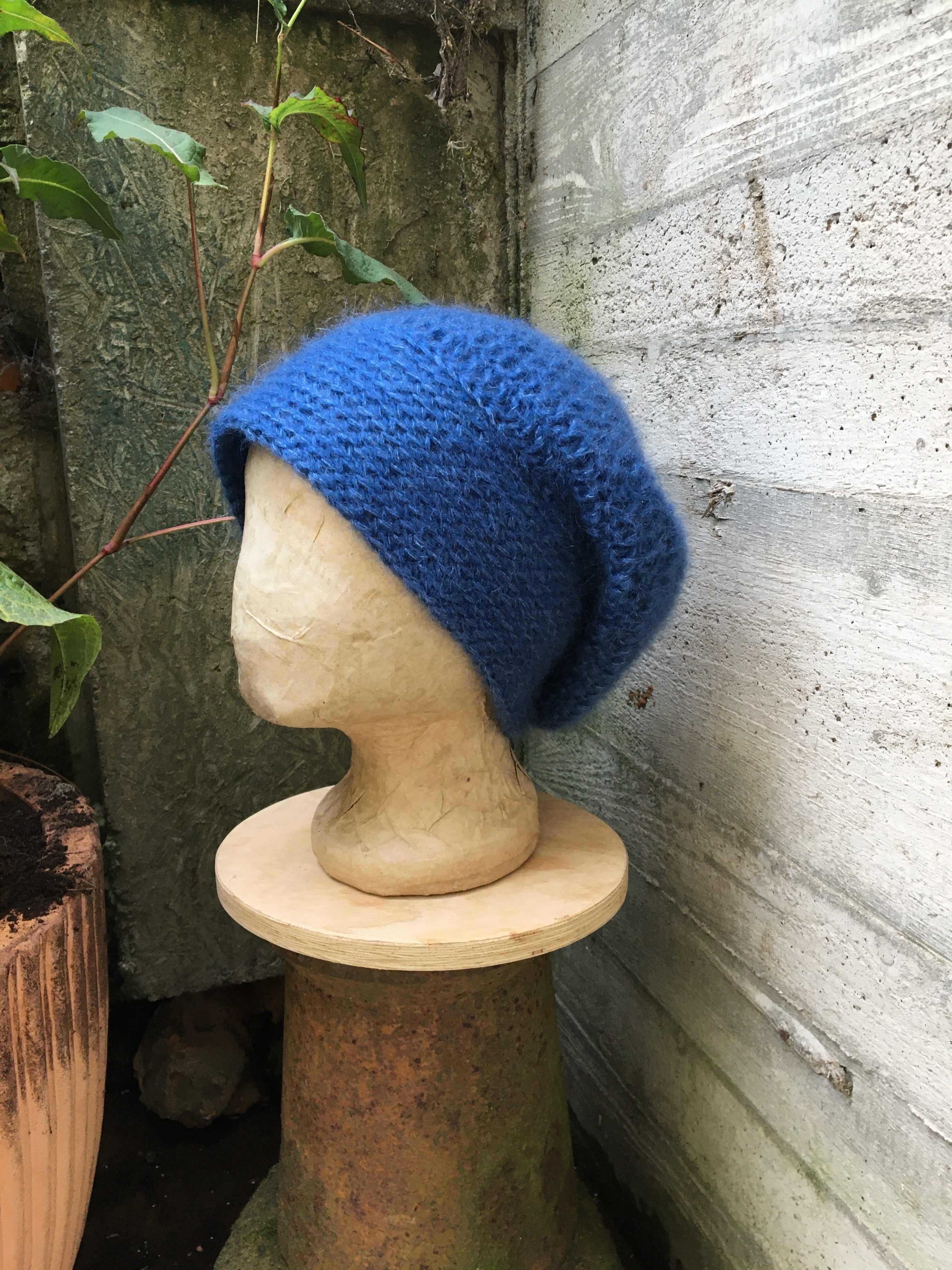 Mütze und Schal Azurblau