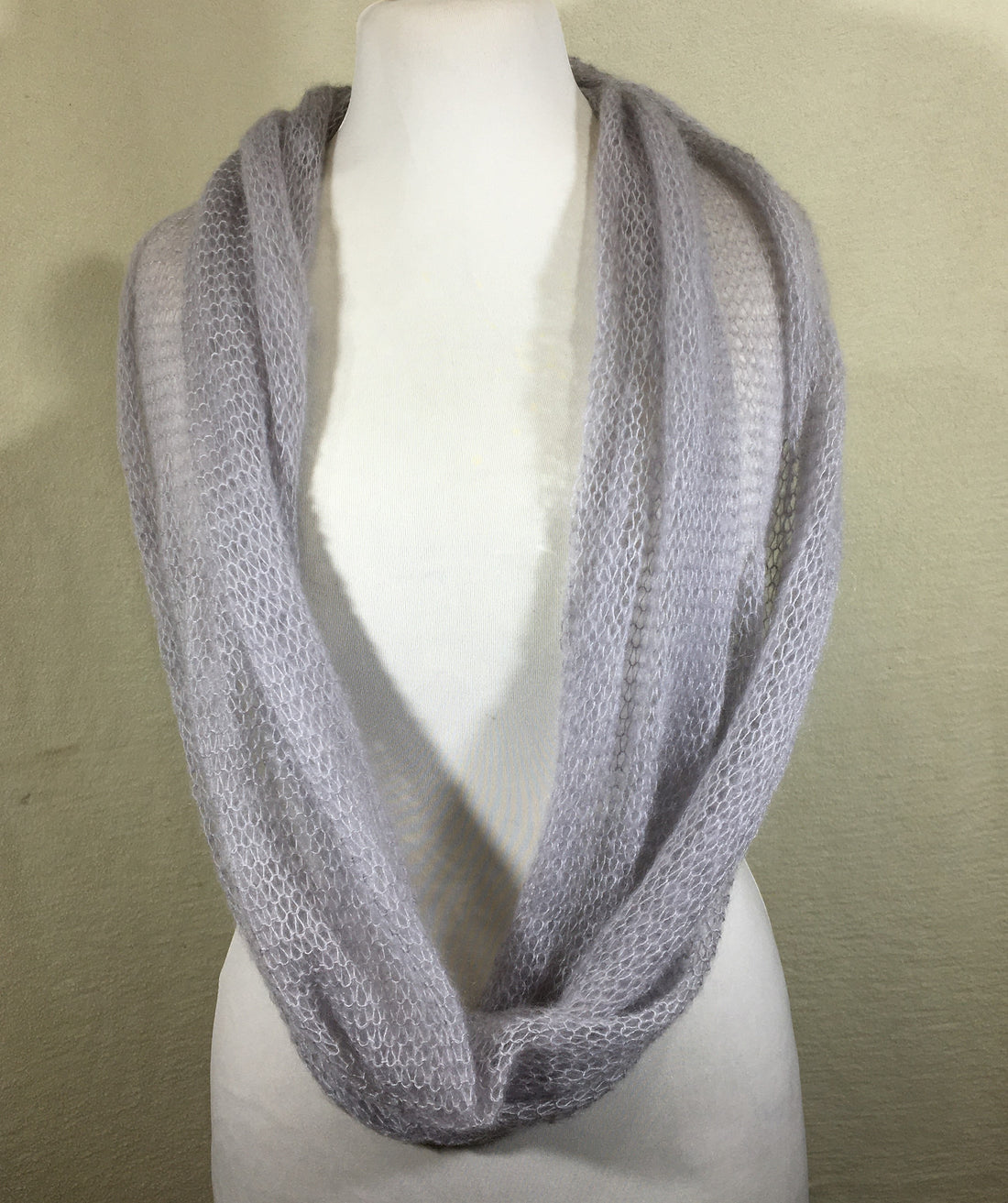 Kidmohair-Seiden Loop Hellgrau