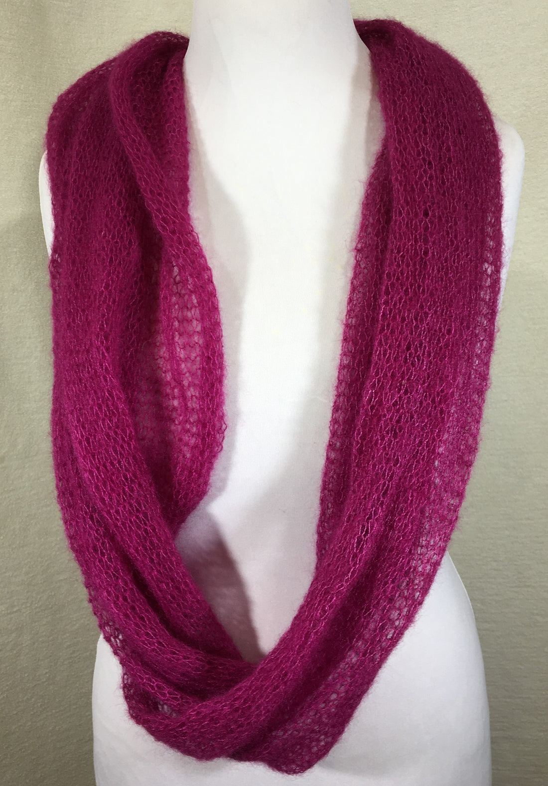Kidmohair-Seiden Loop Fuchsia