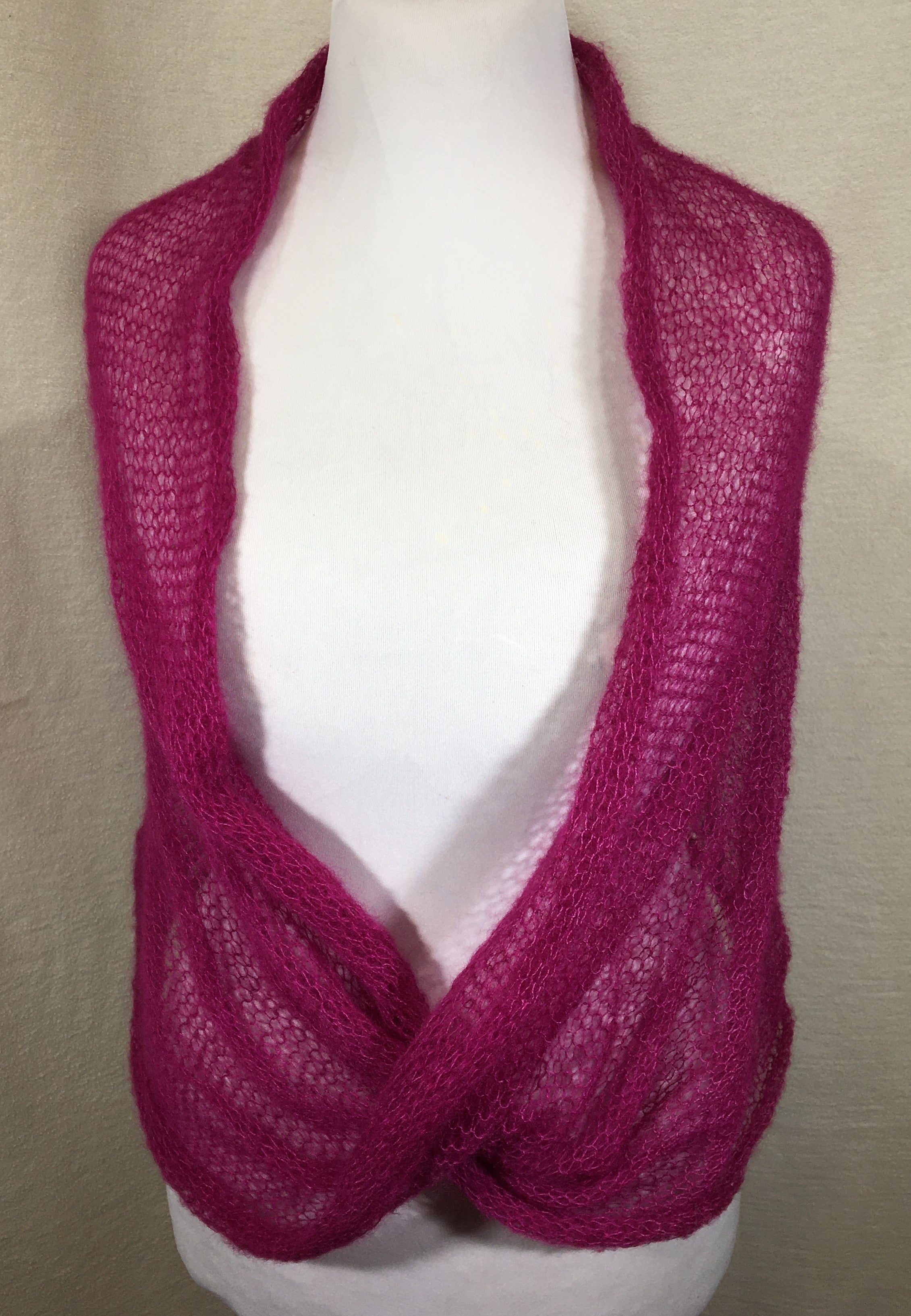 Kidmohair-Seiden Loop Fuchsia