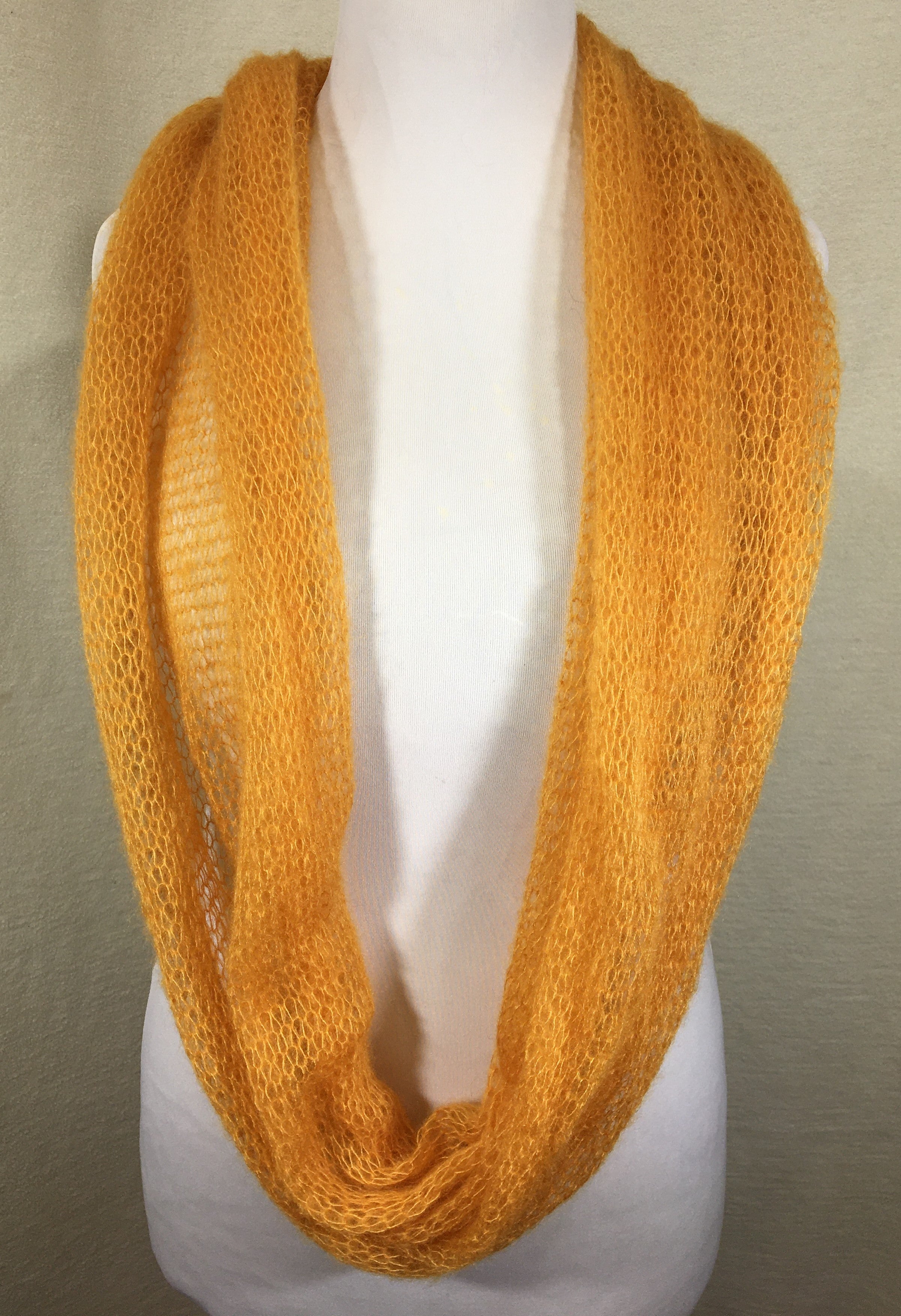 Kidmohair-Seiden Loop Curry