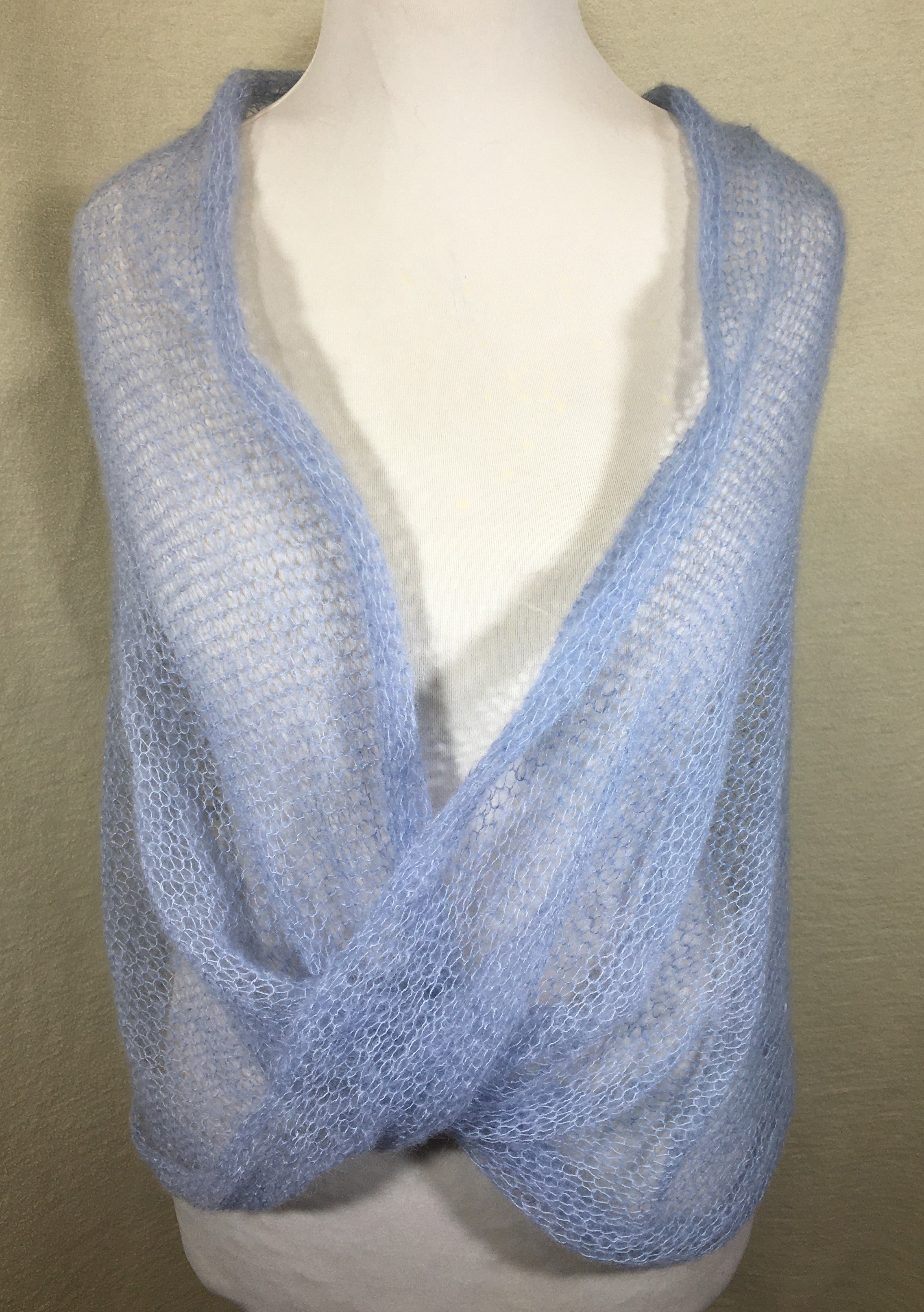 Kidmohair-Seiden Loop Hellblau