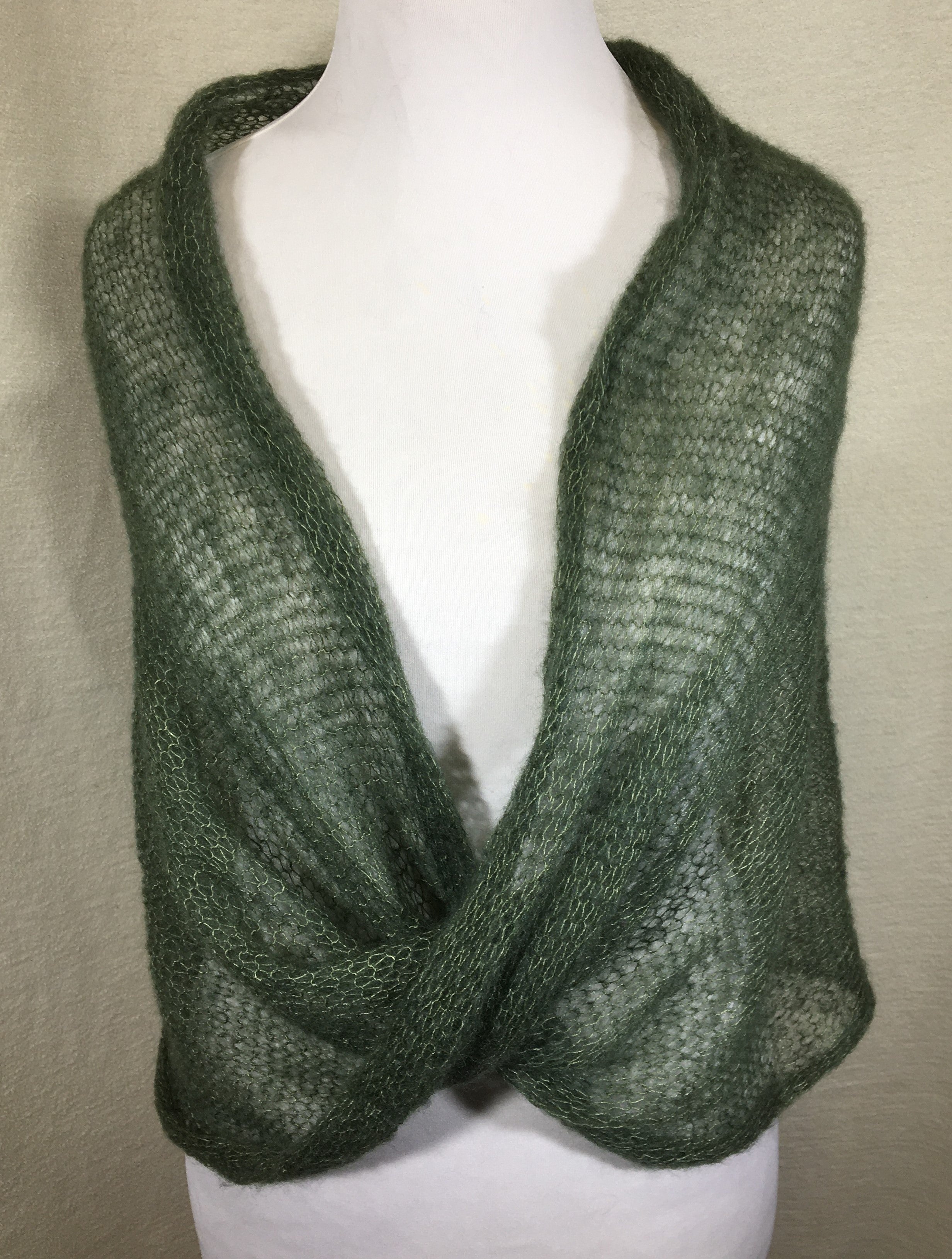 Kidmohair-Seiden Loop Tanne