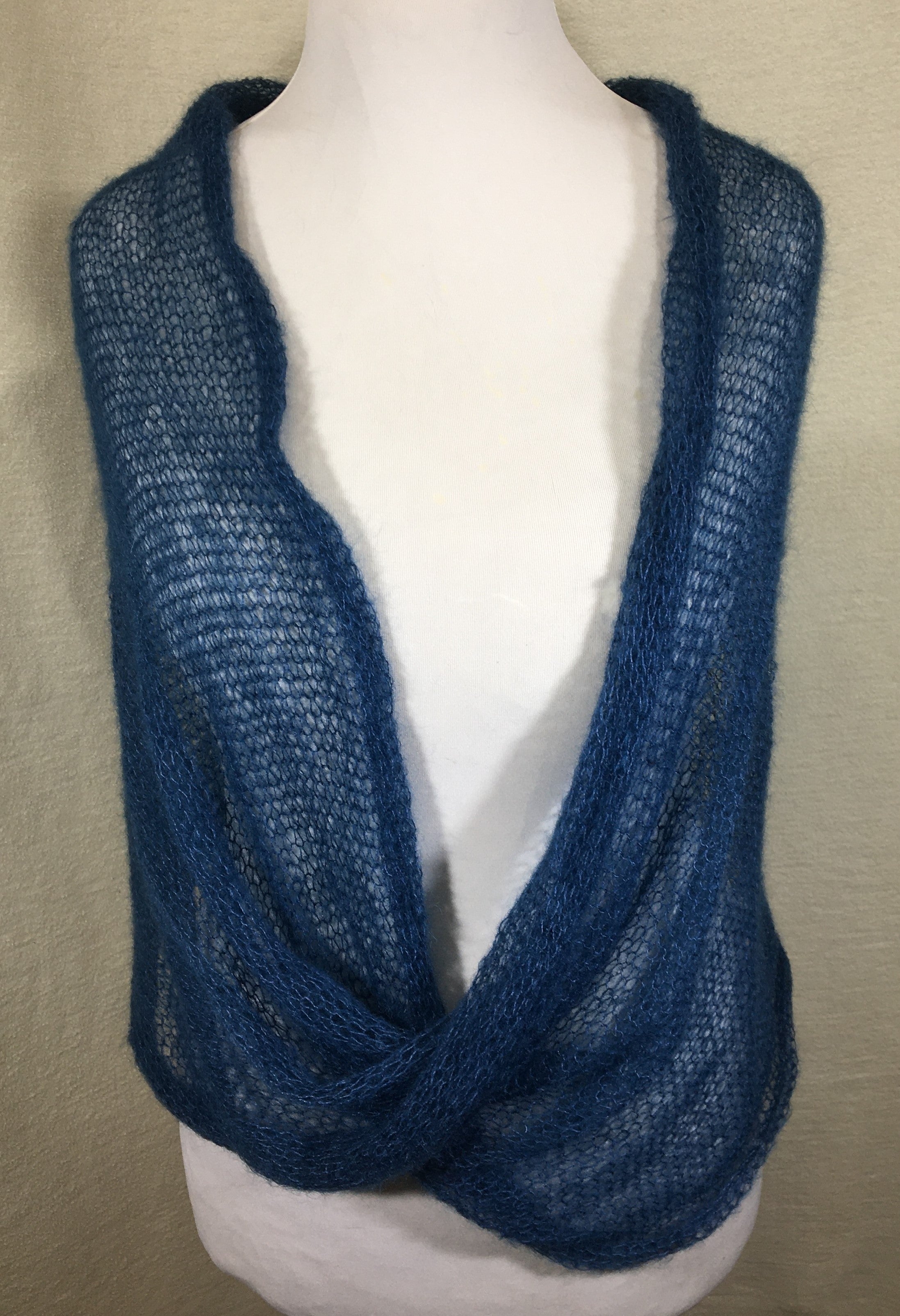 Kidmohair-Seiden Loop Petrol