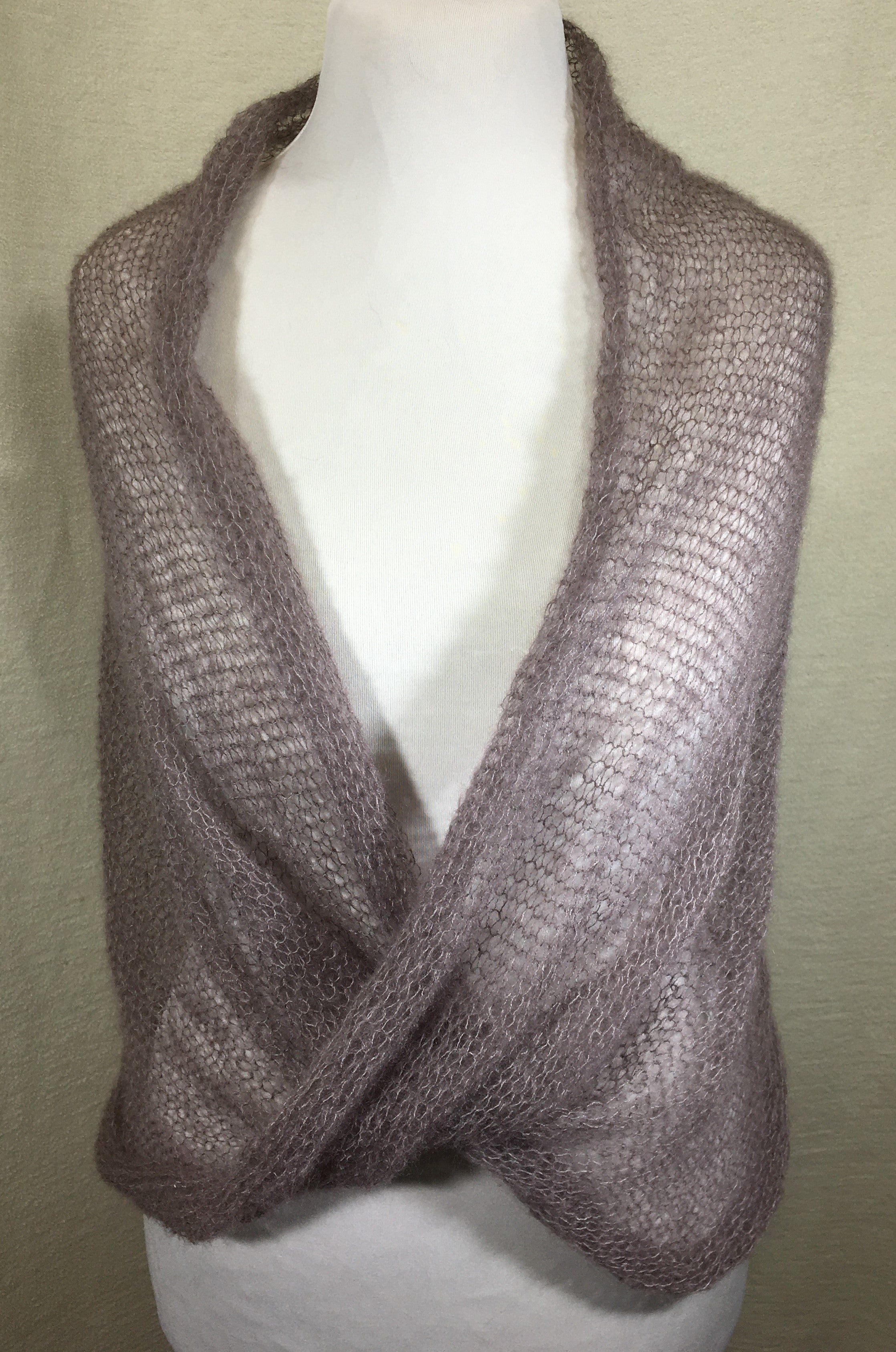 Kidmohair-Seiden Loop Taupe