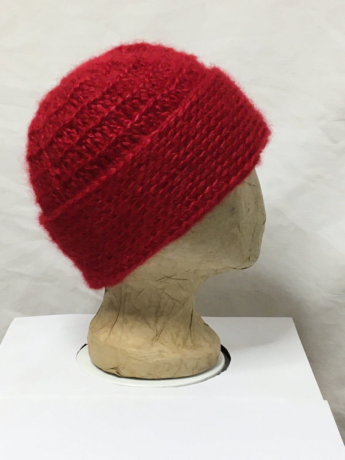 Häkel-Set Mütze Kirschrot